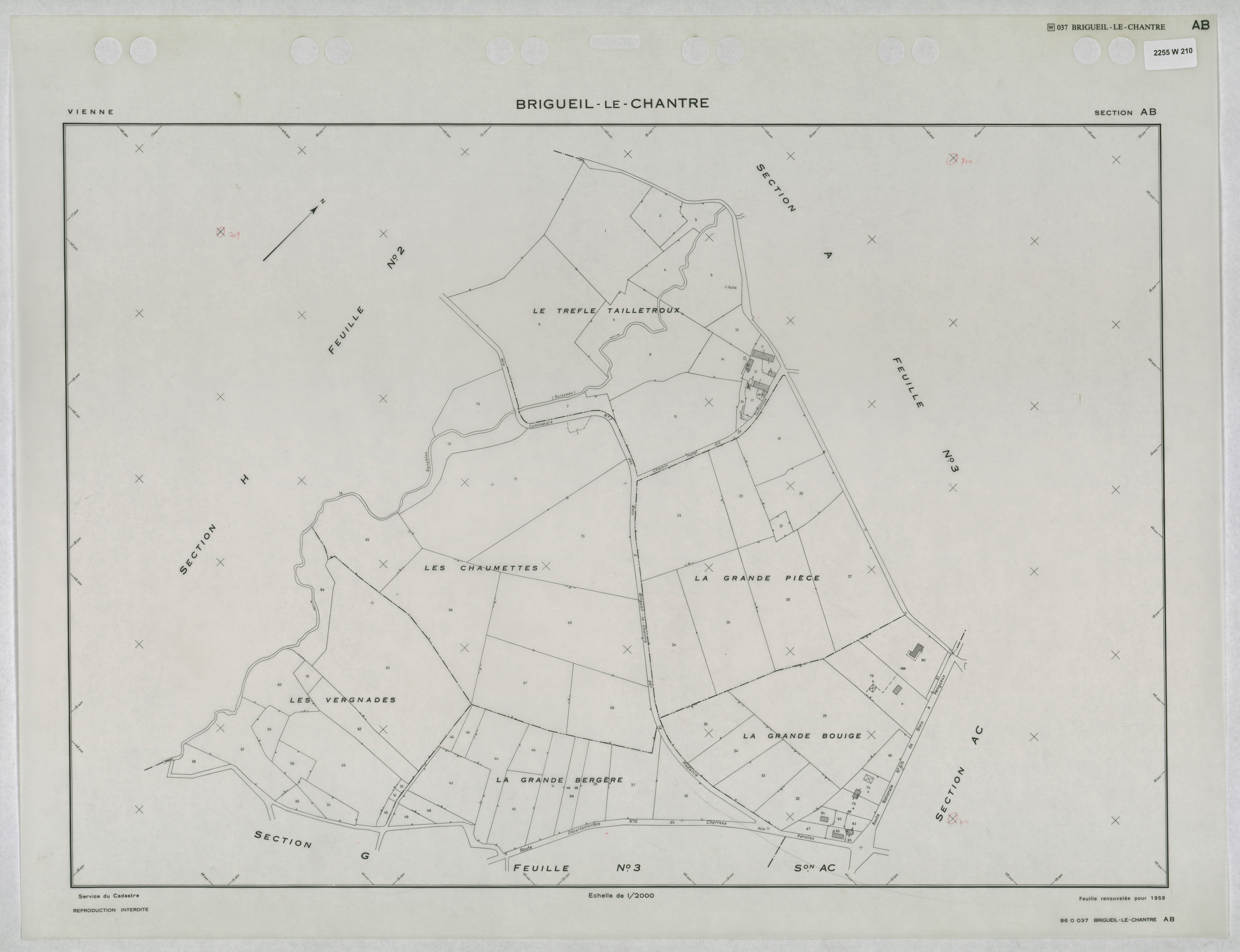 Brigueil-le-Chantre - FRAD086_cadastre Plans renouvelés 
