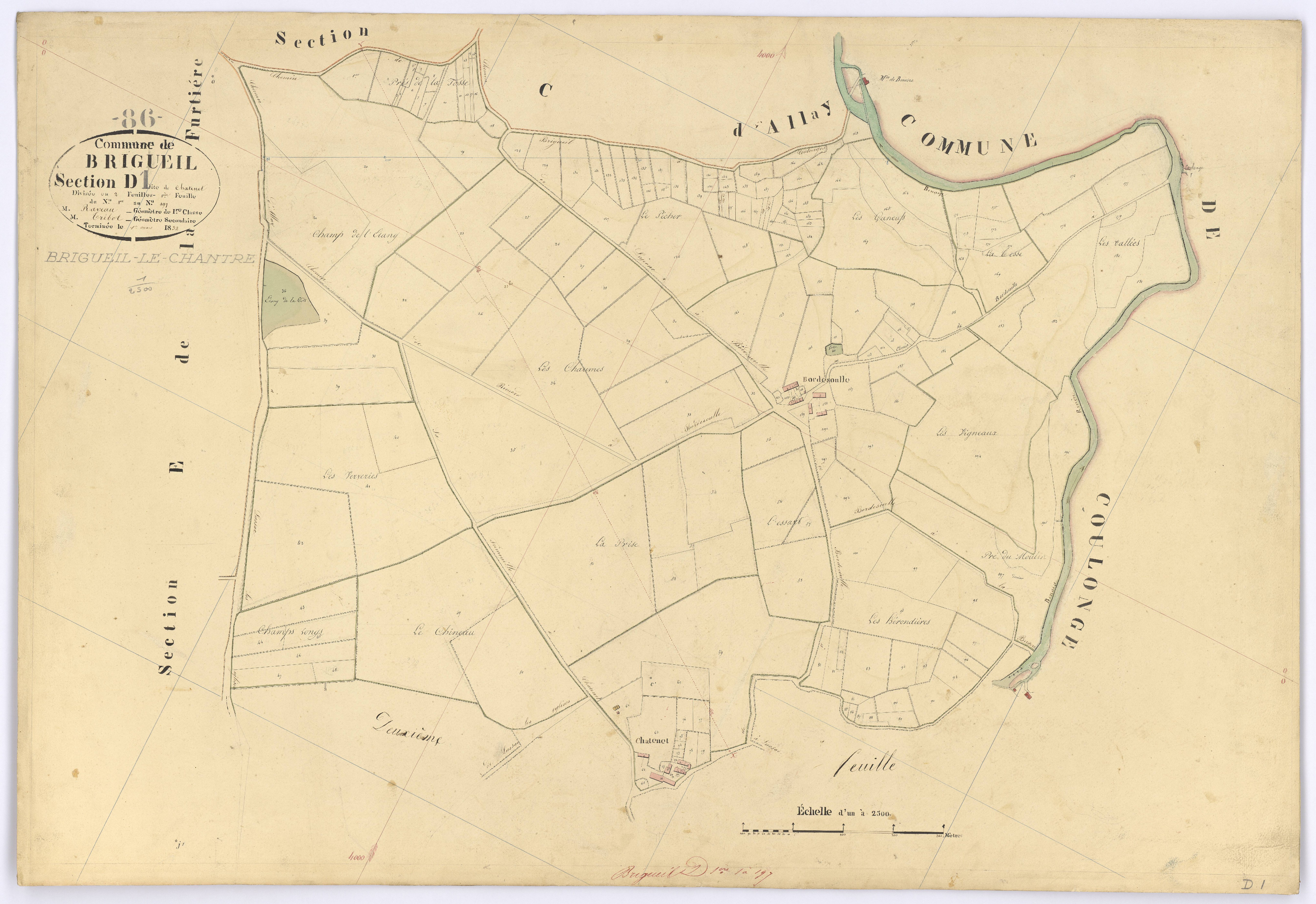 Brigueil-le-Chantre - FRAD086_cadastre Plans 