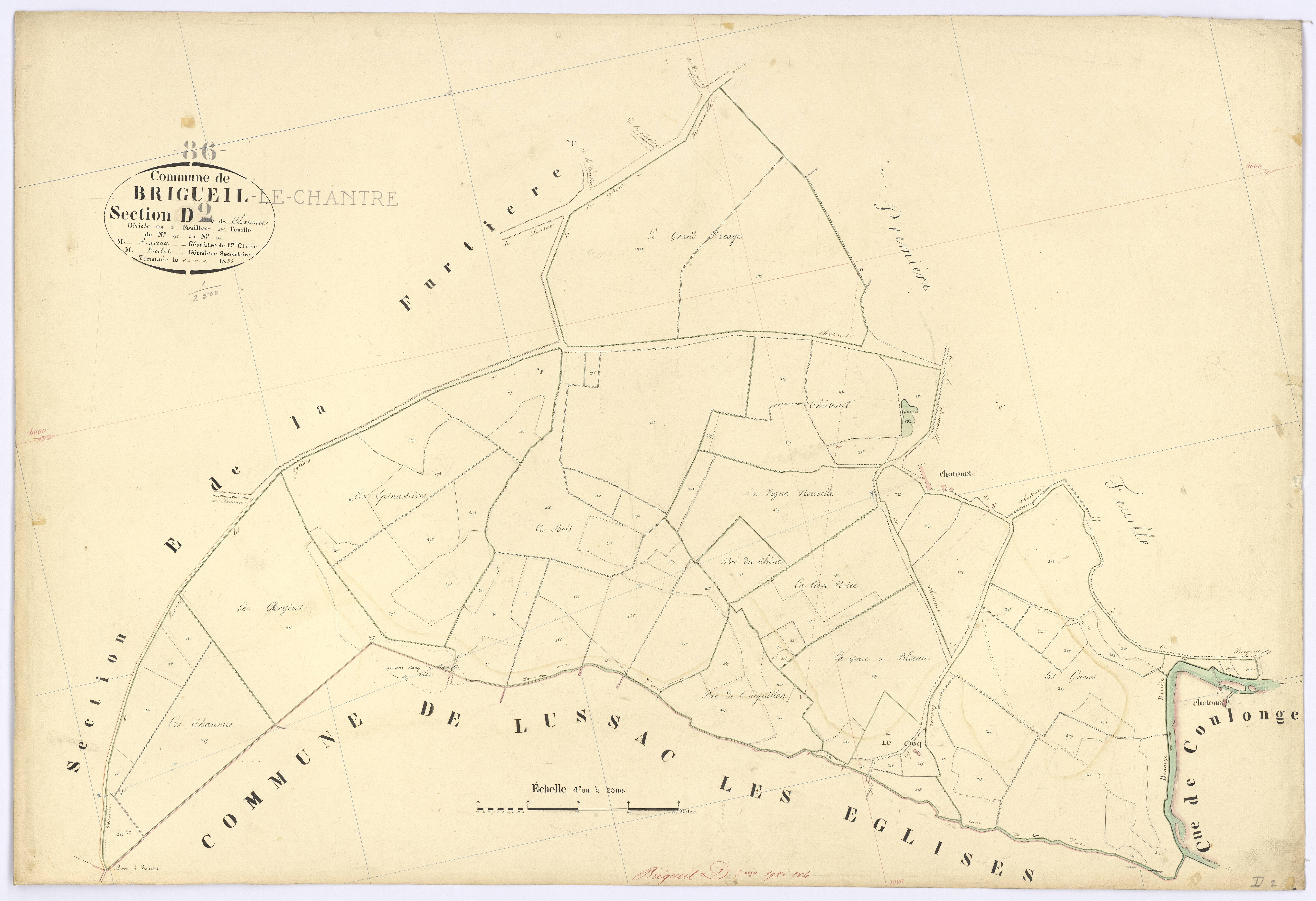 Brigueil-le-Chantre - FRAD086_cadastre Plans 