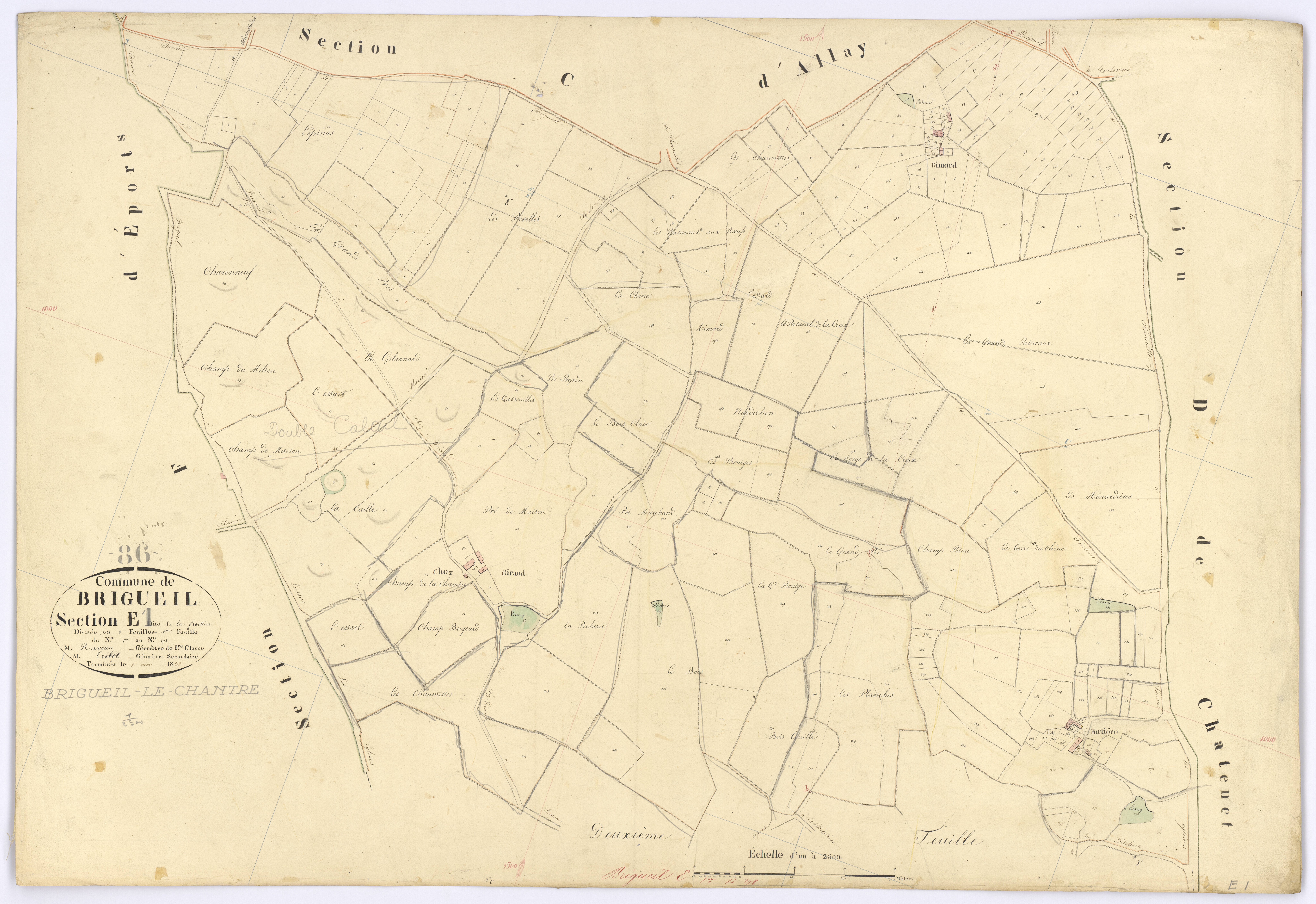 Brigueil-le-Chantre - FRAD086_cadastre Plans 