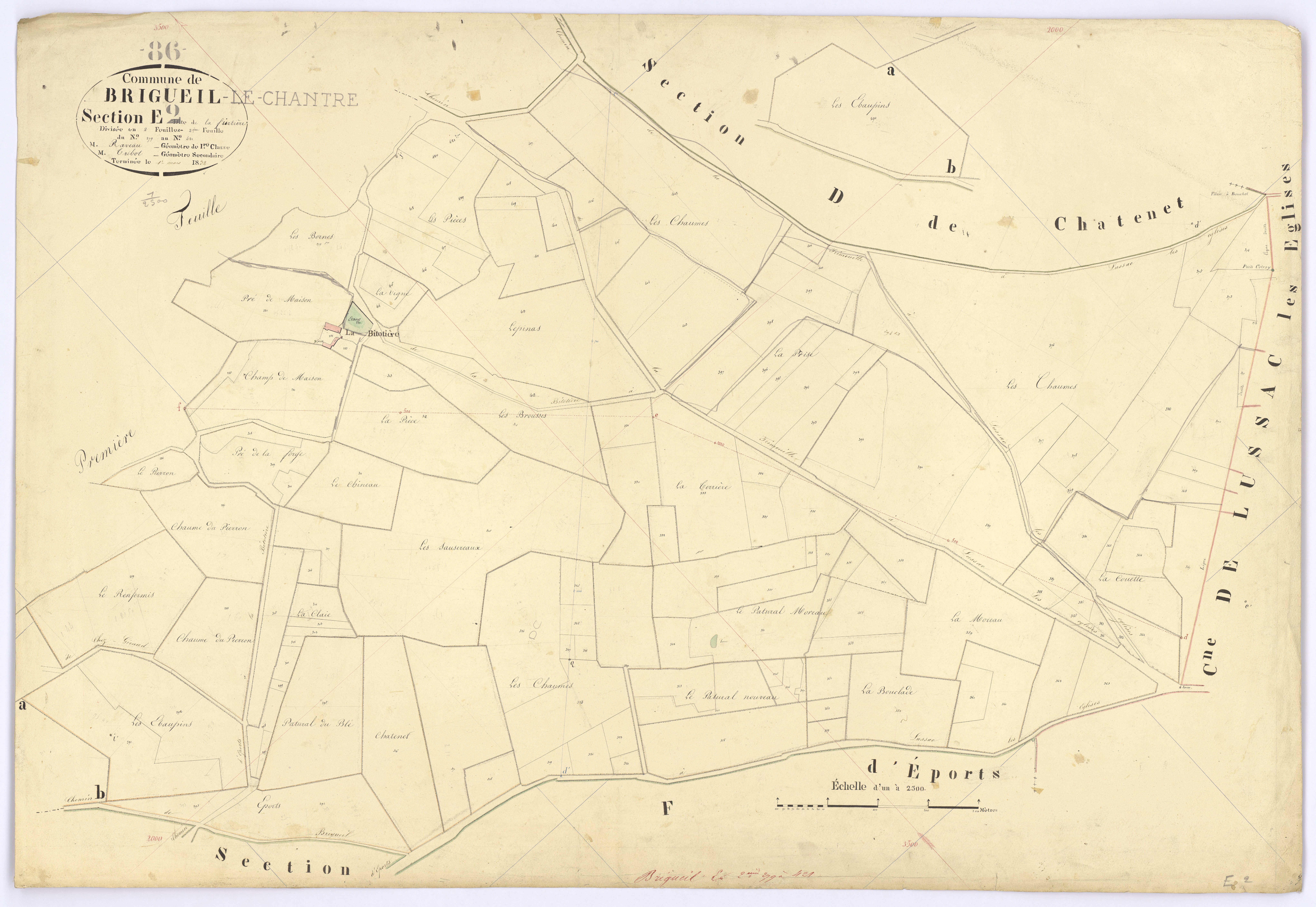 Brigueil-le-Chantre - FRAD086_cadastre Plans 