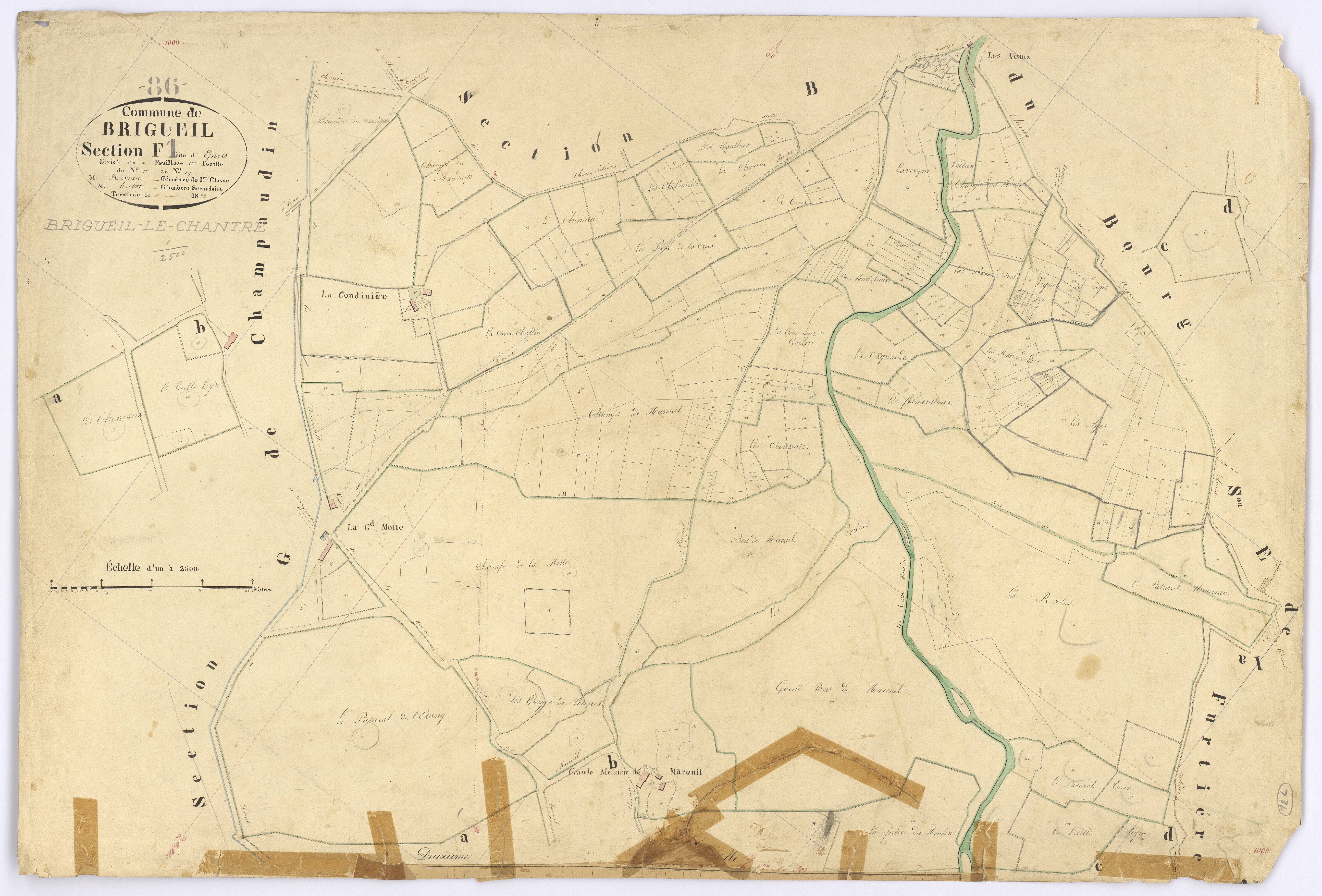 Brigueil-le-Chantre - FRAD086_cadastre Plans 