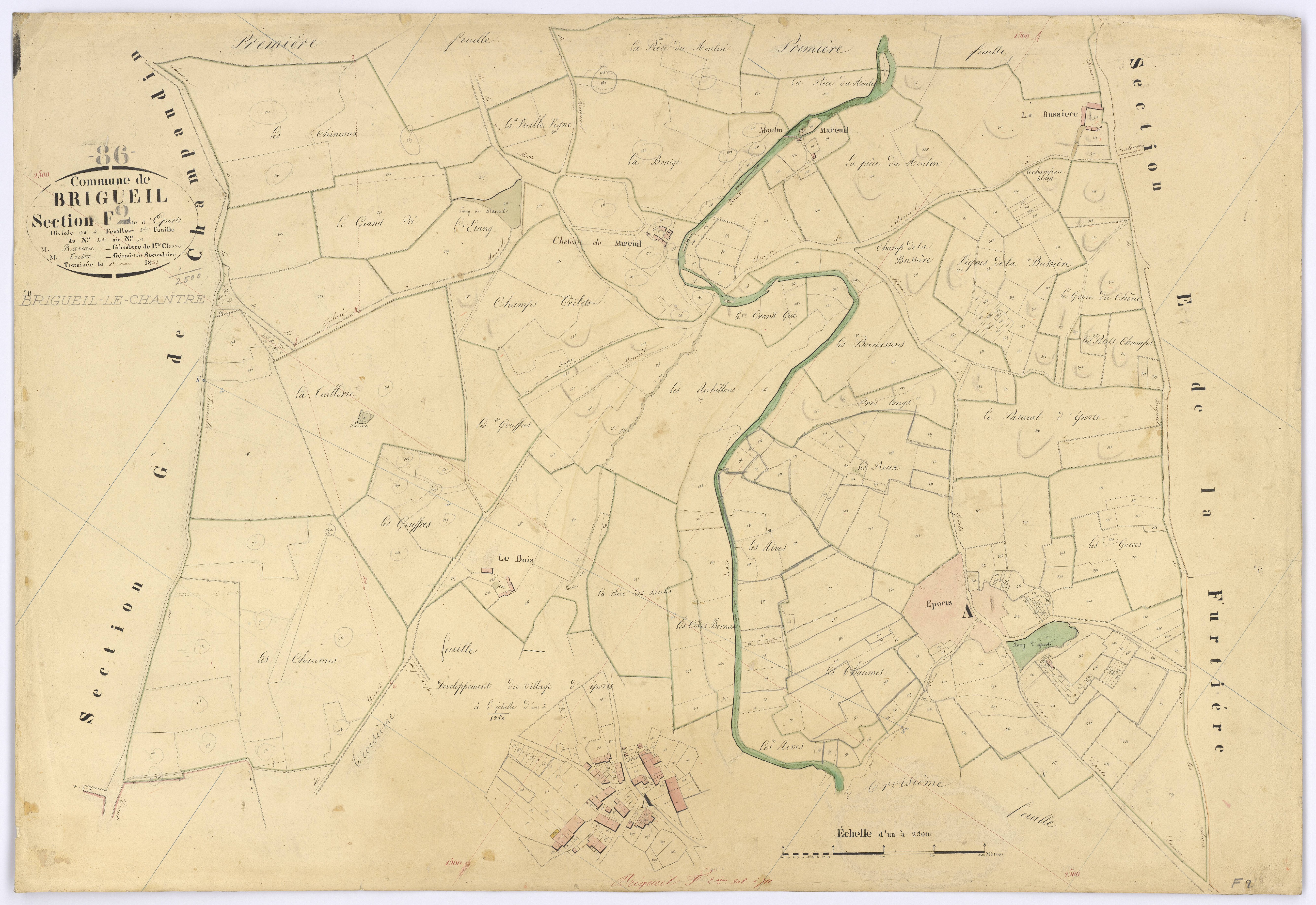 Brigueil-le-Chantre - FRAD086_cadastre Plans 