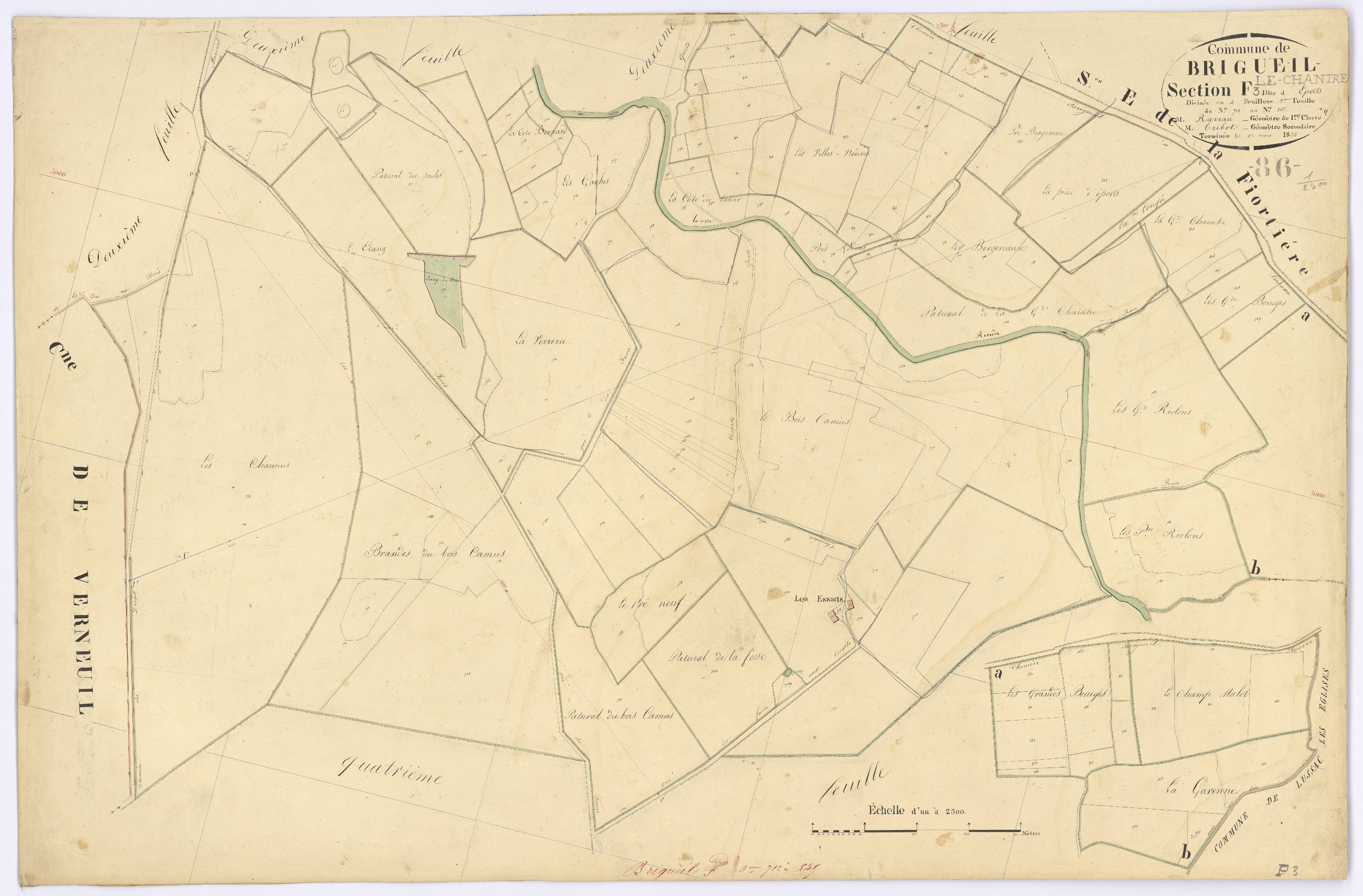 Brigueil-le-Chantre - FRAD086_cadastre Plans 
