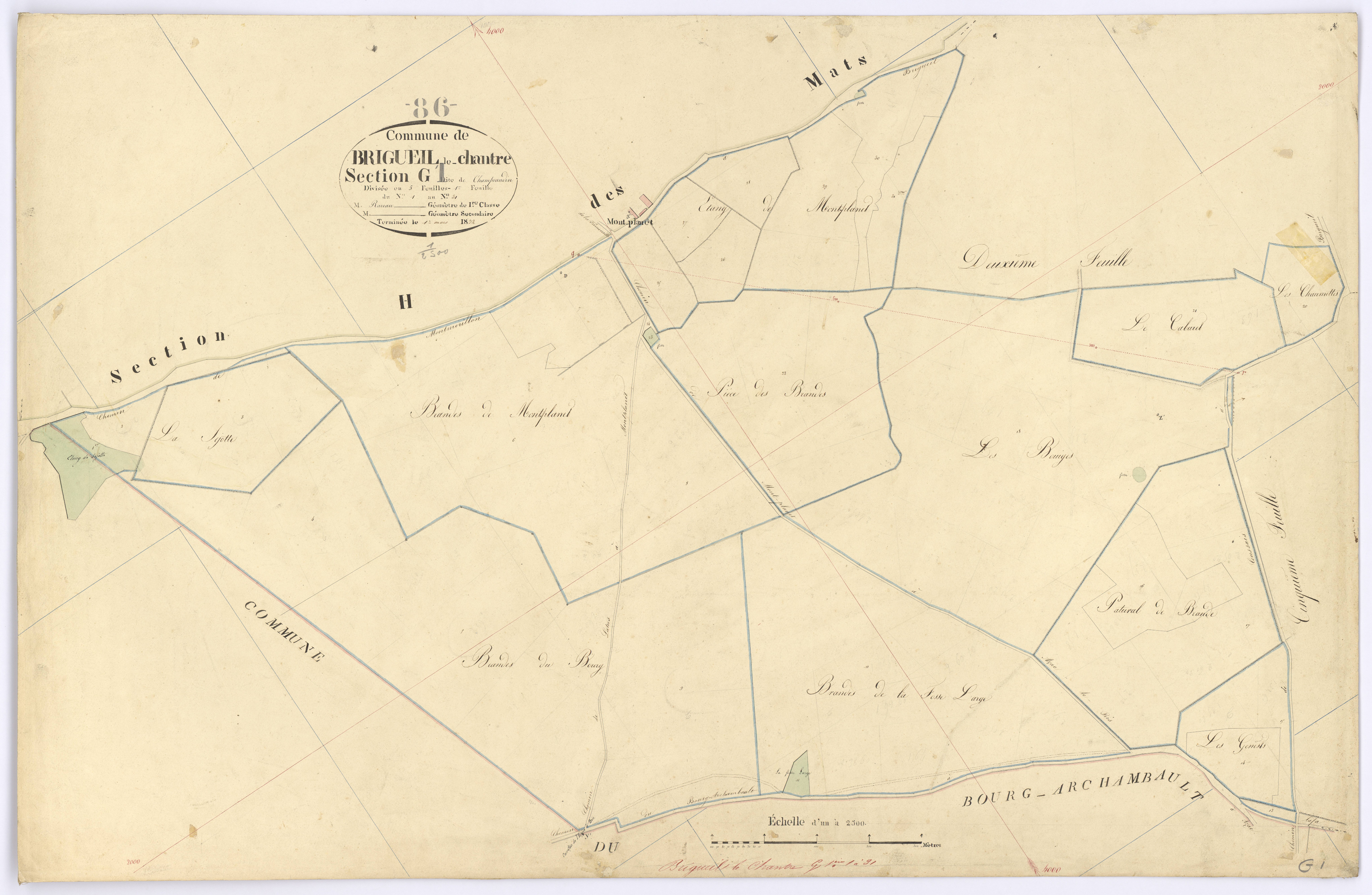 Brigueil-le-Chantre - FRAD086_cadastre Plans 