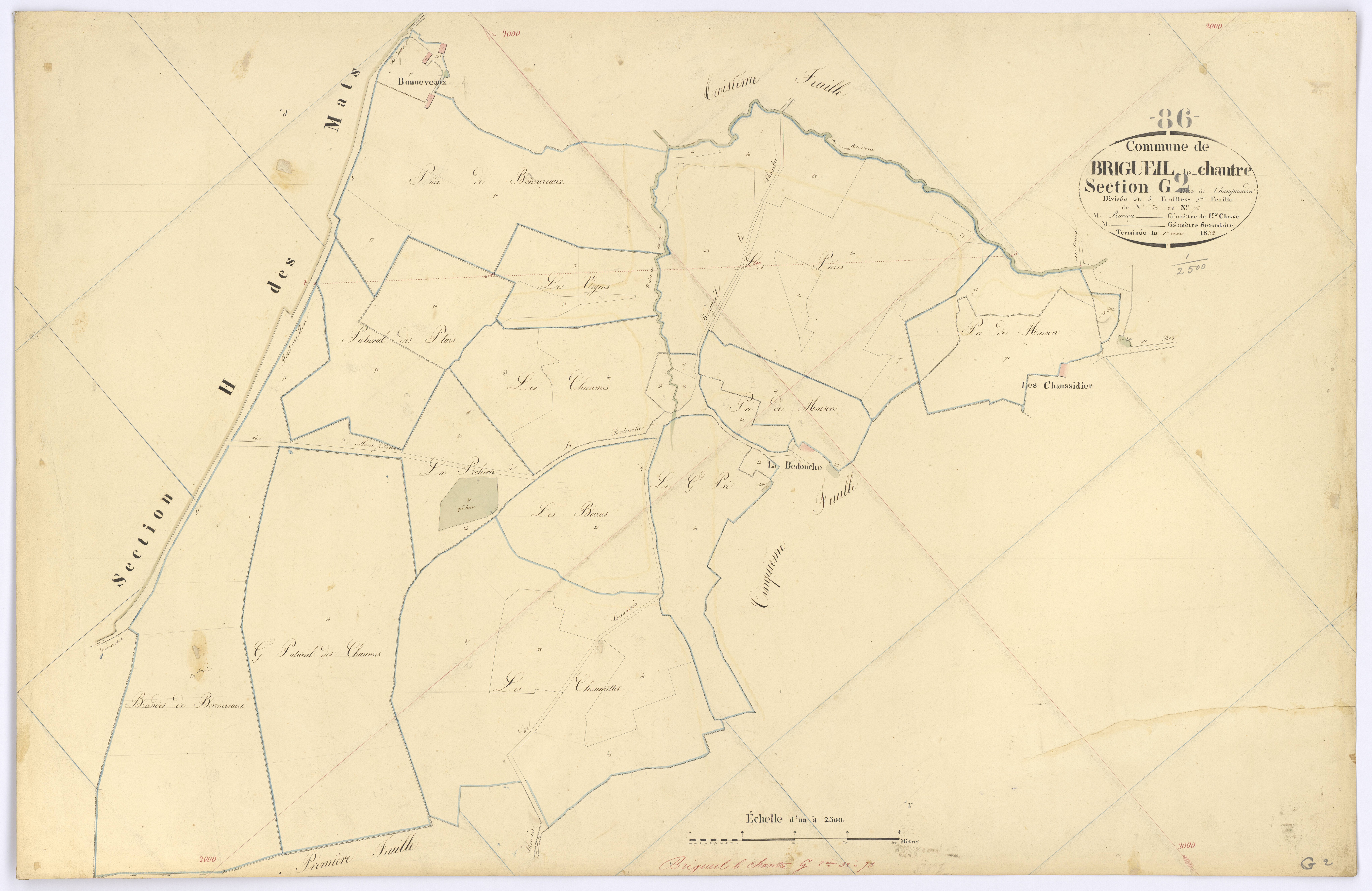 Brigueil-le-Chantre - FRAD086_cadastre Plans 