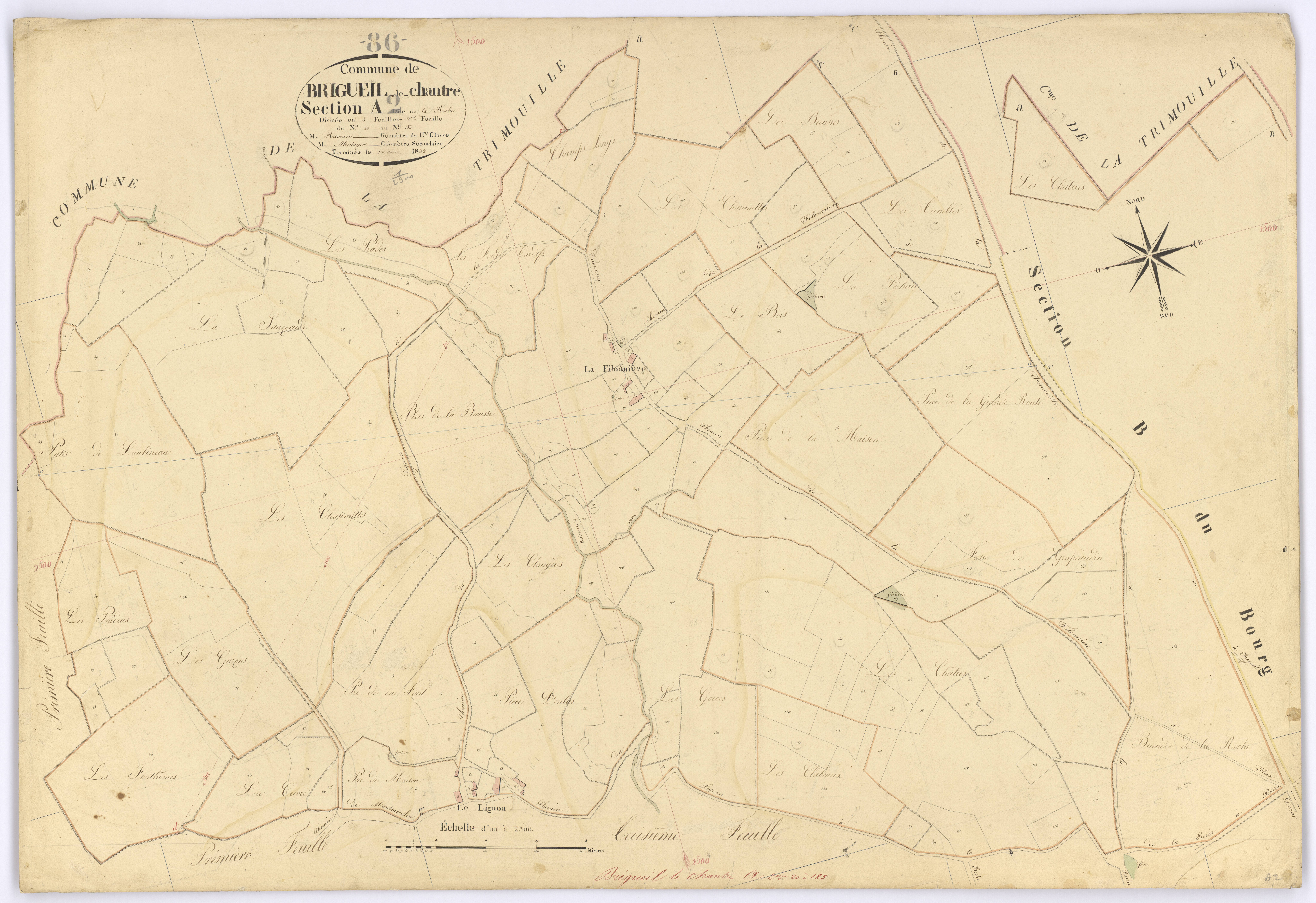 Brigueil-le-Chantre - FRAD086_cadastre Plans 
