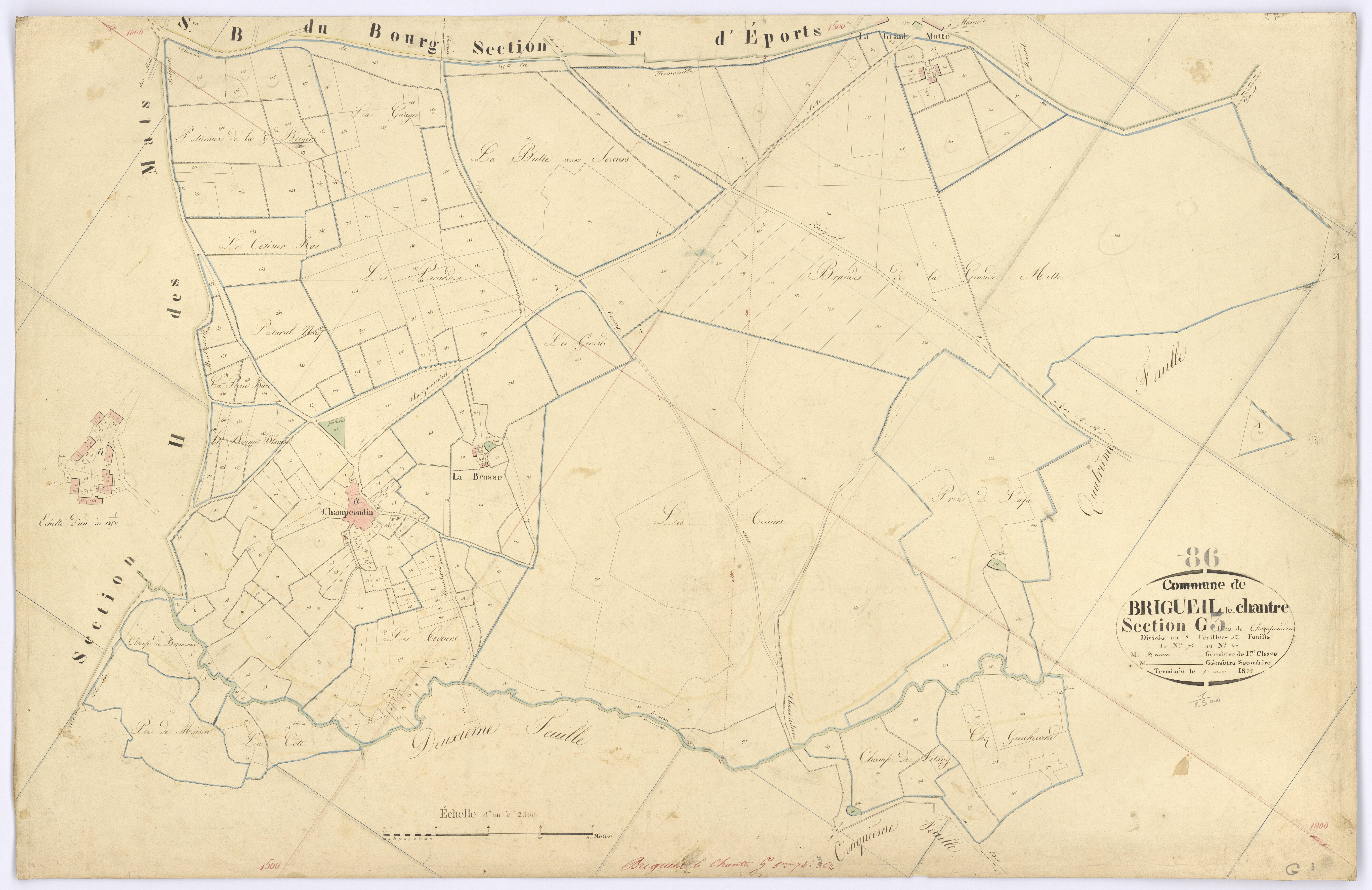 Brigueil-le-Chantre - FRAD086_cadastre Plans 