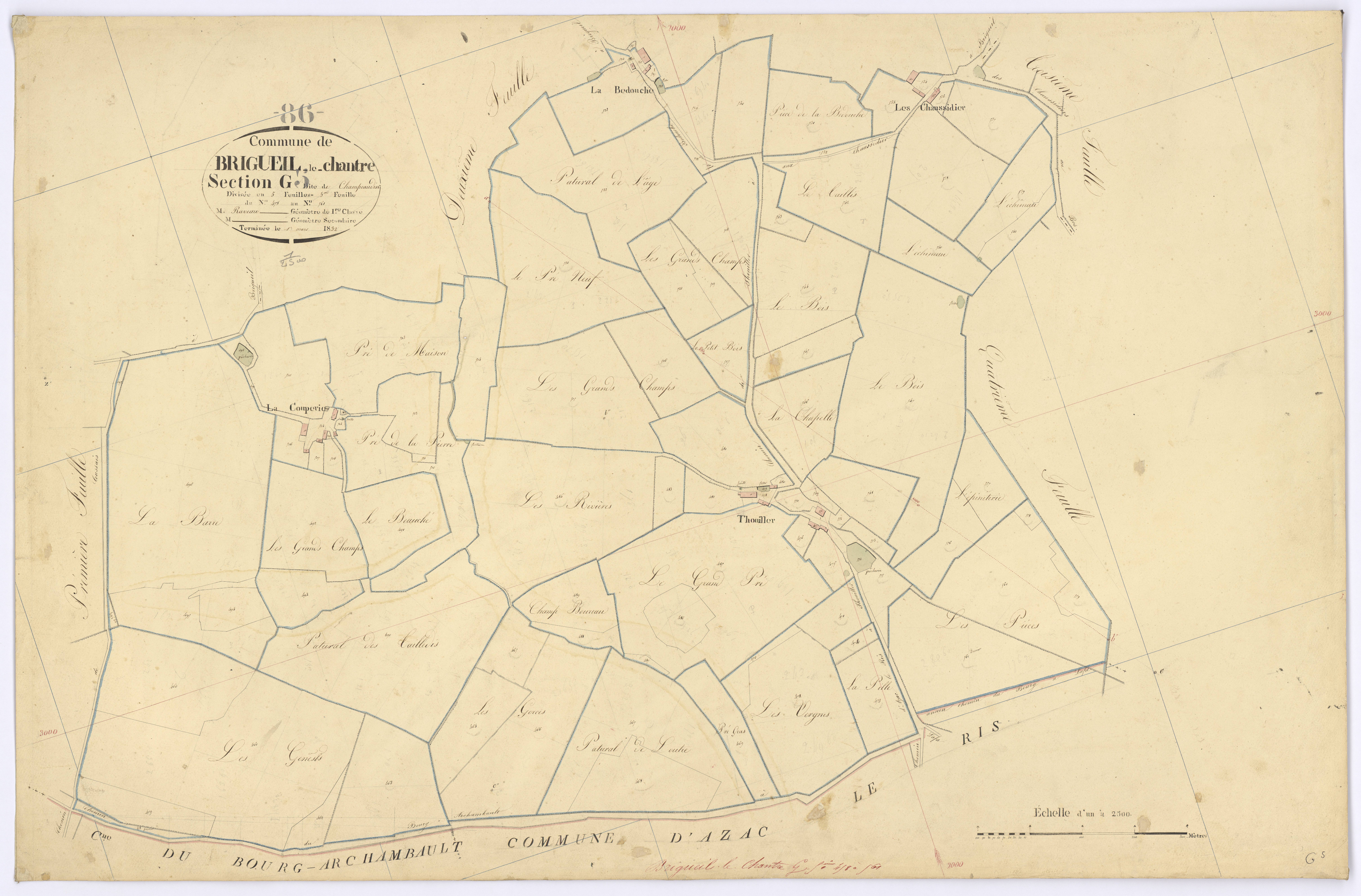 Brigueil-le-Chantre - FRAD086_cadastre Plans 