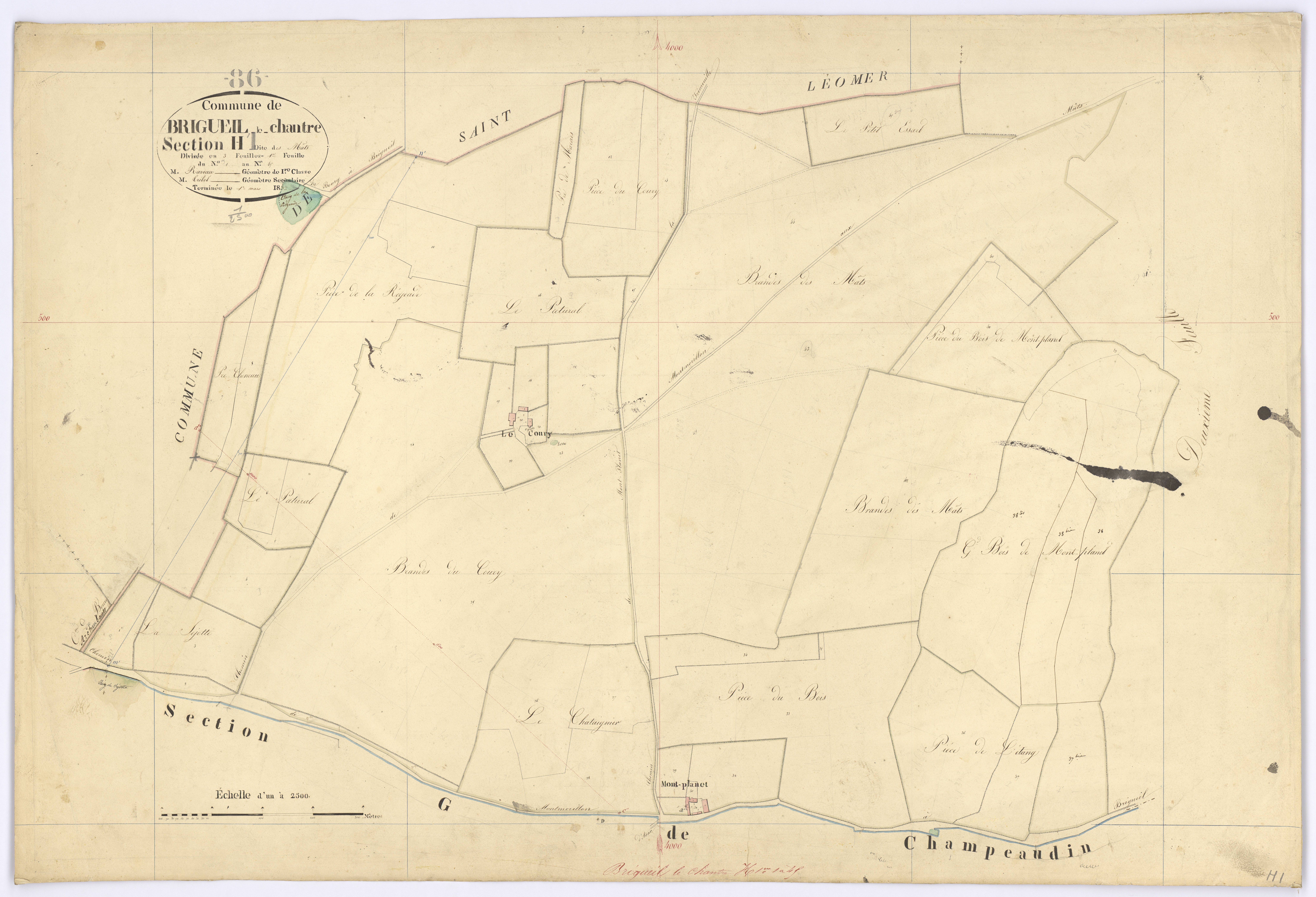 Brigueil-le-Chantre - FRAD086_cadastre Plans 