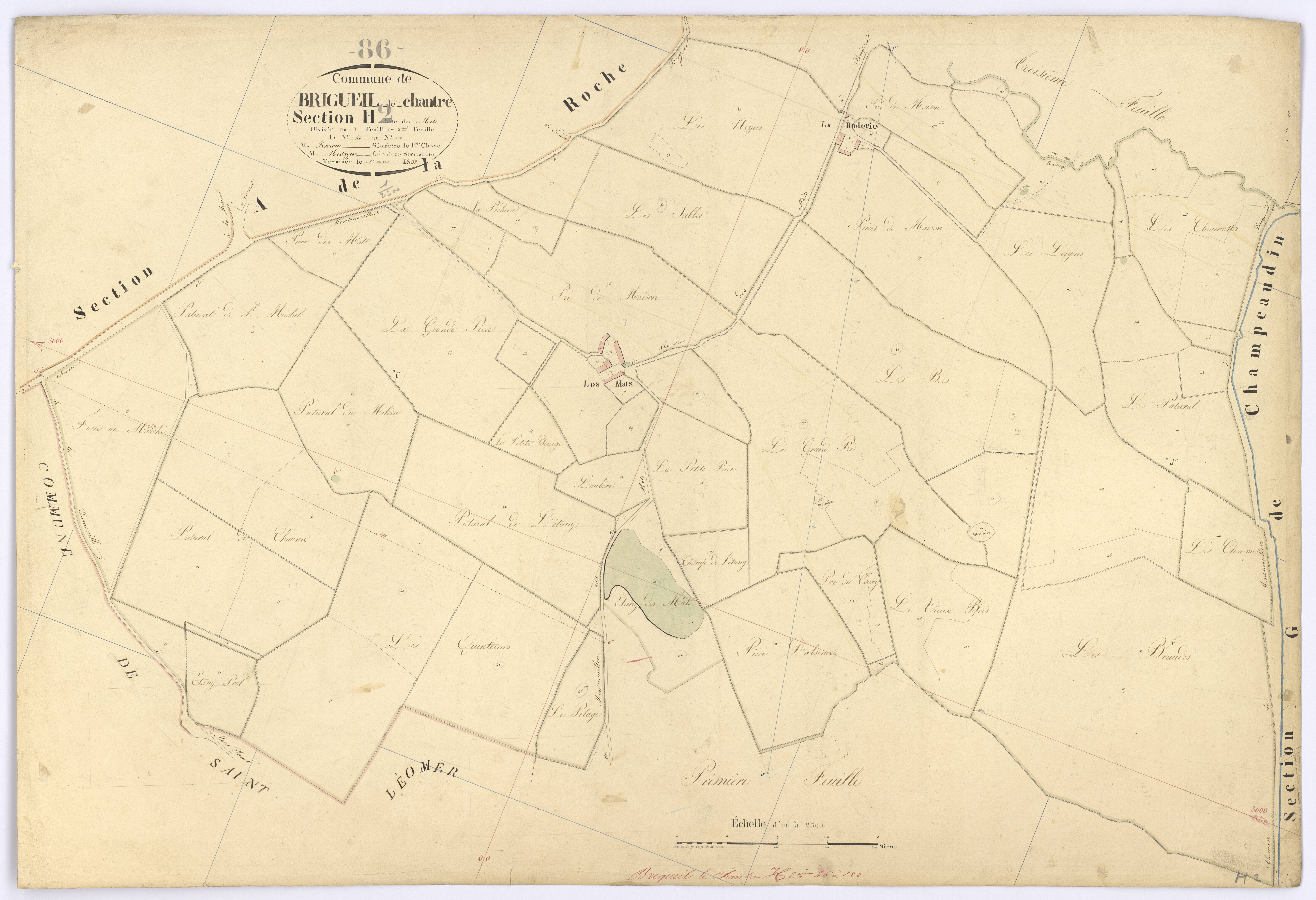 Brigueil-le-Chantre - FRAD086_cadastre Plans 