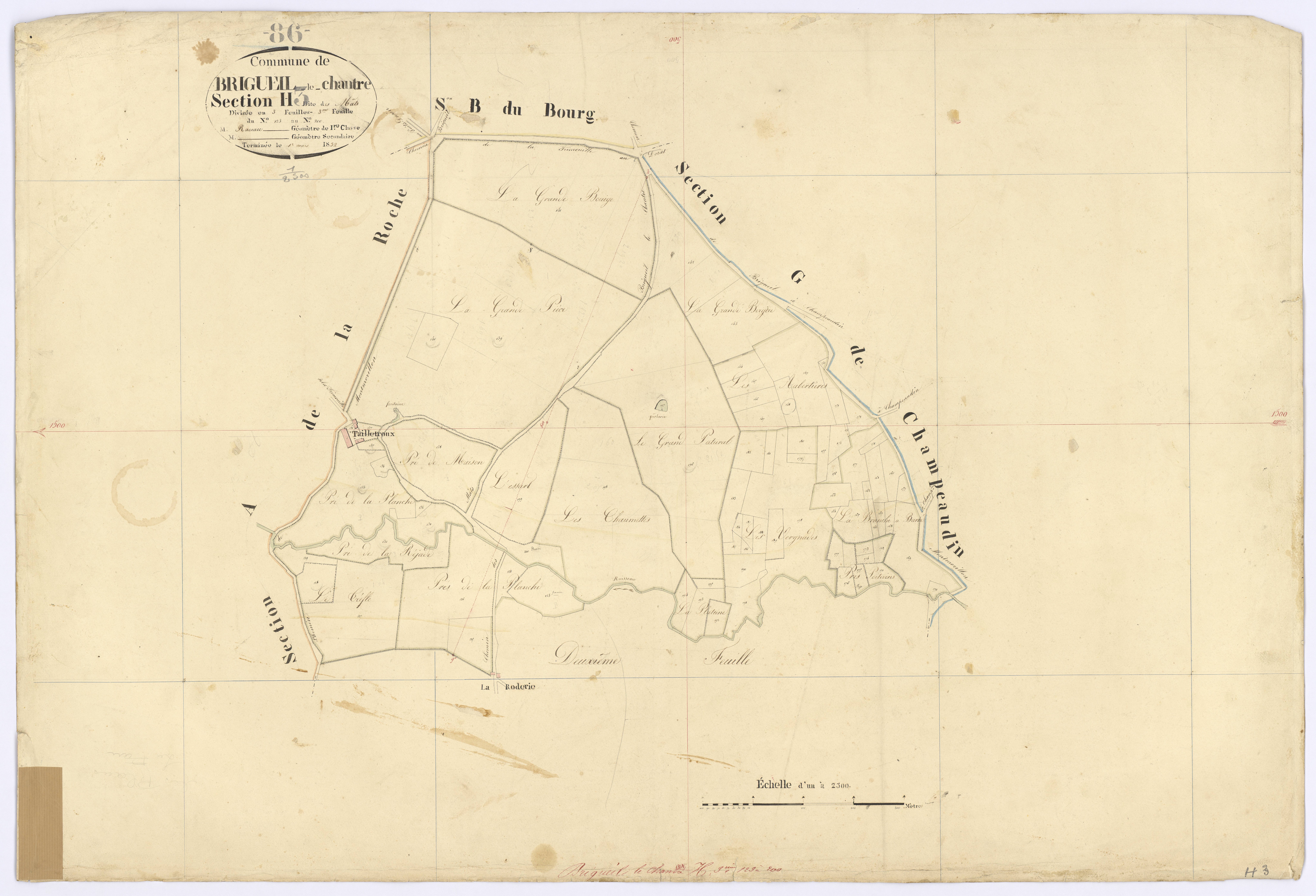 Brigueil-le-Chantre - FRAD086_cadastre Plans 