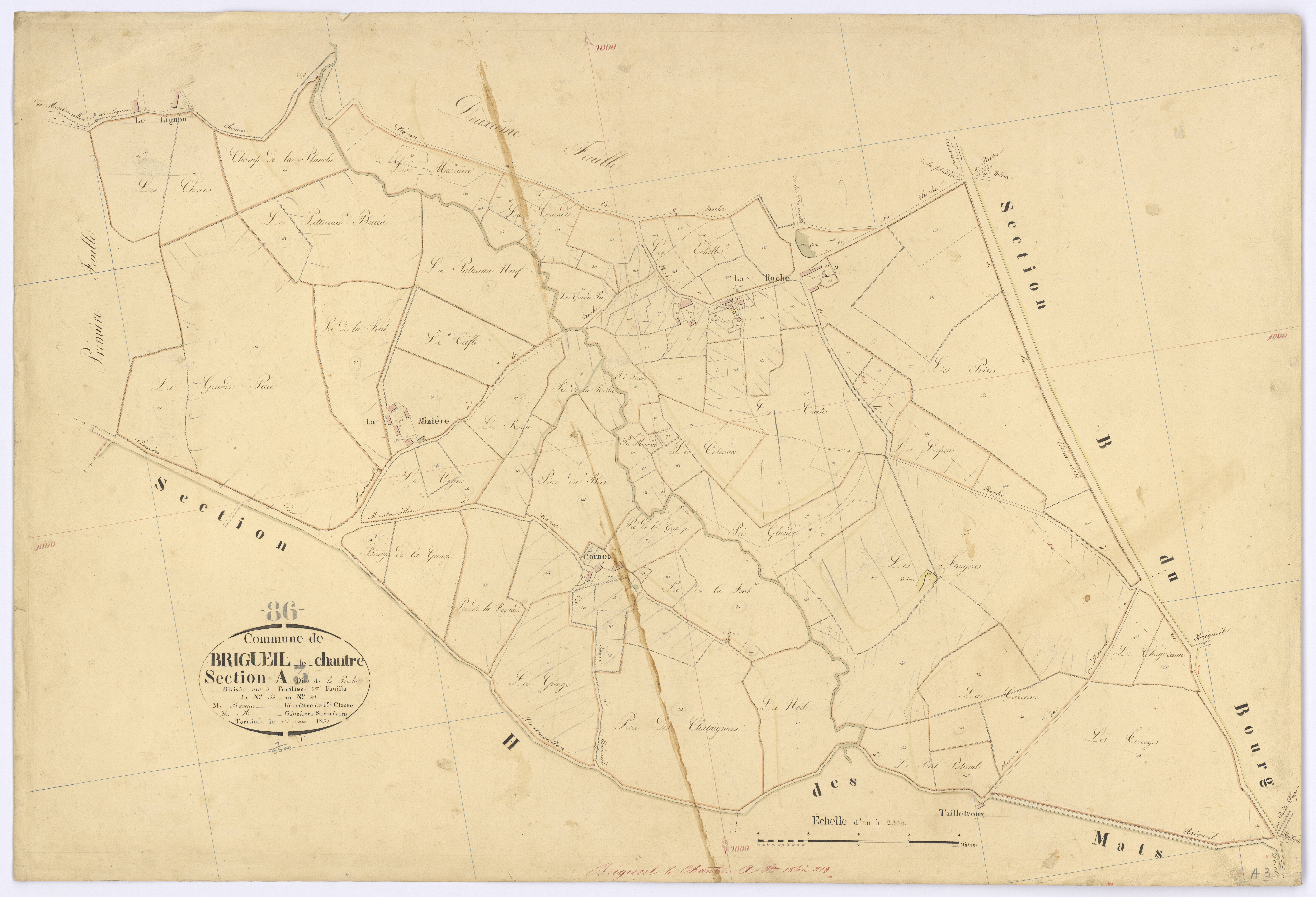 Brigueil-le-Chantre - FRAD086_cadastre Plans 