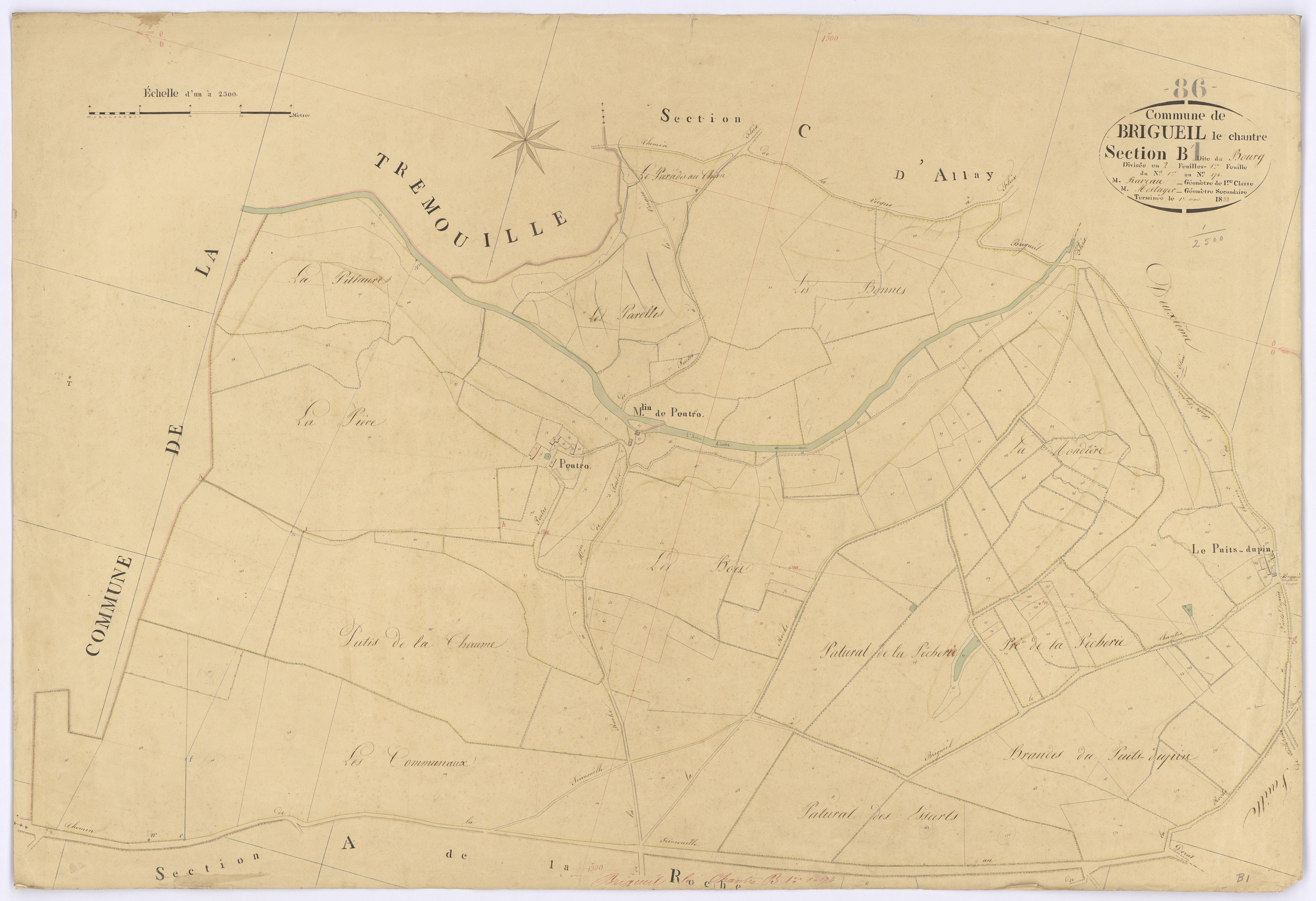 Brigueil-le-Chantre - FRAD086_cadastre Plans 