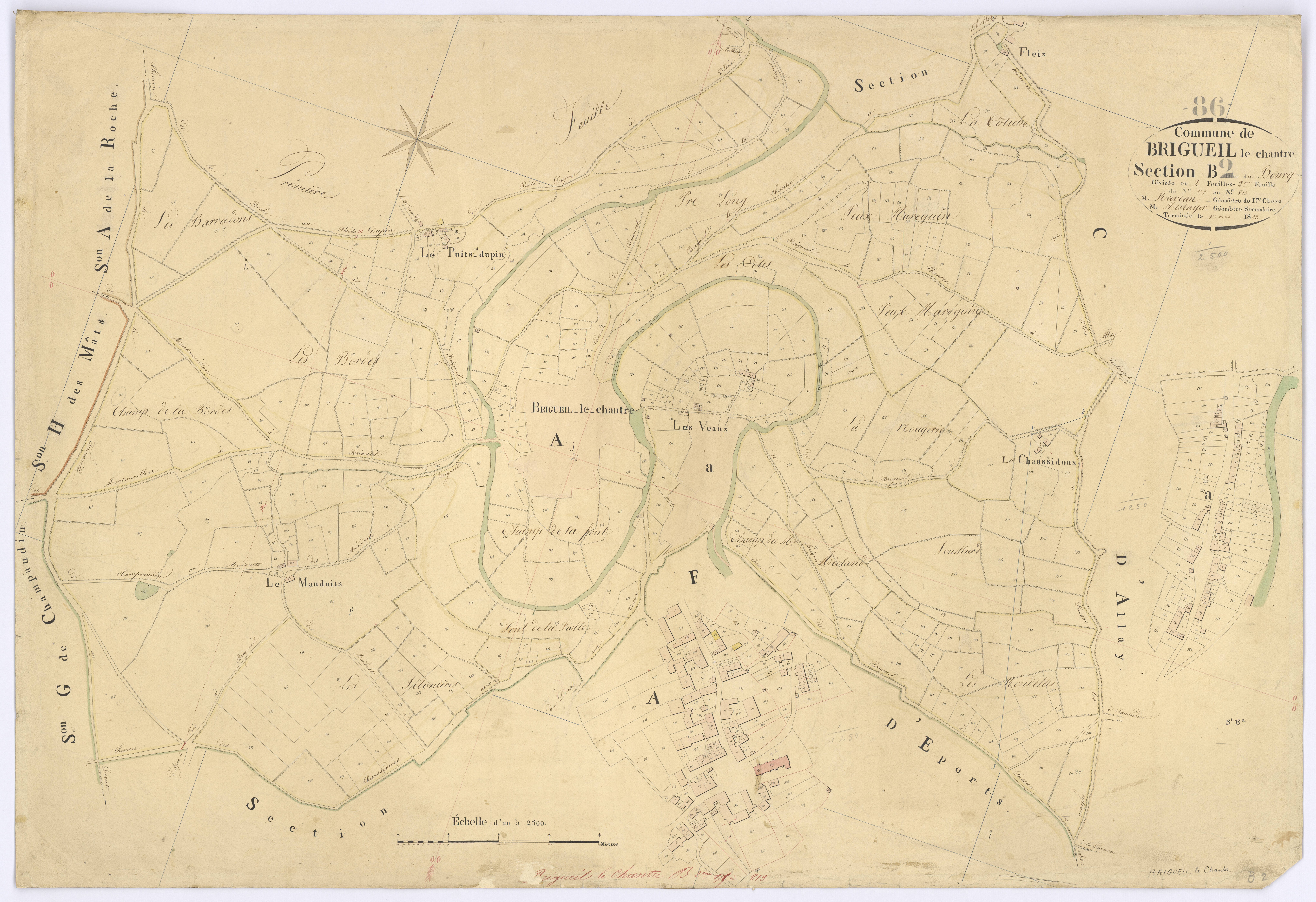 Brigueil-le-Chantre - FRAD086_cadastre Plans 