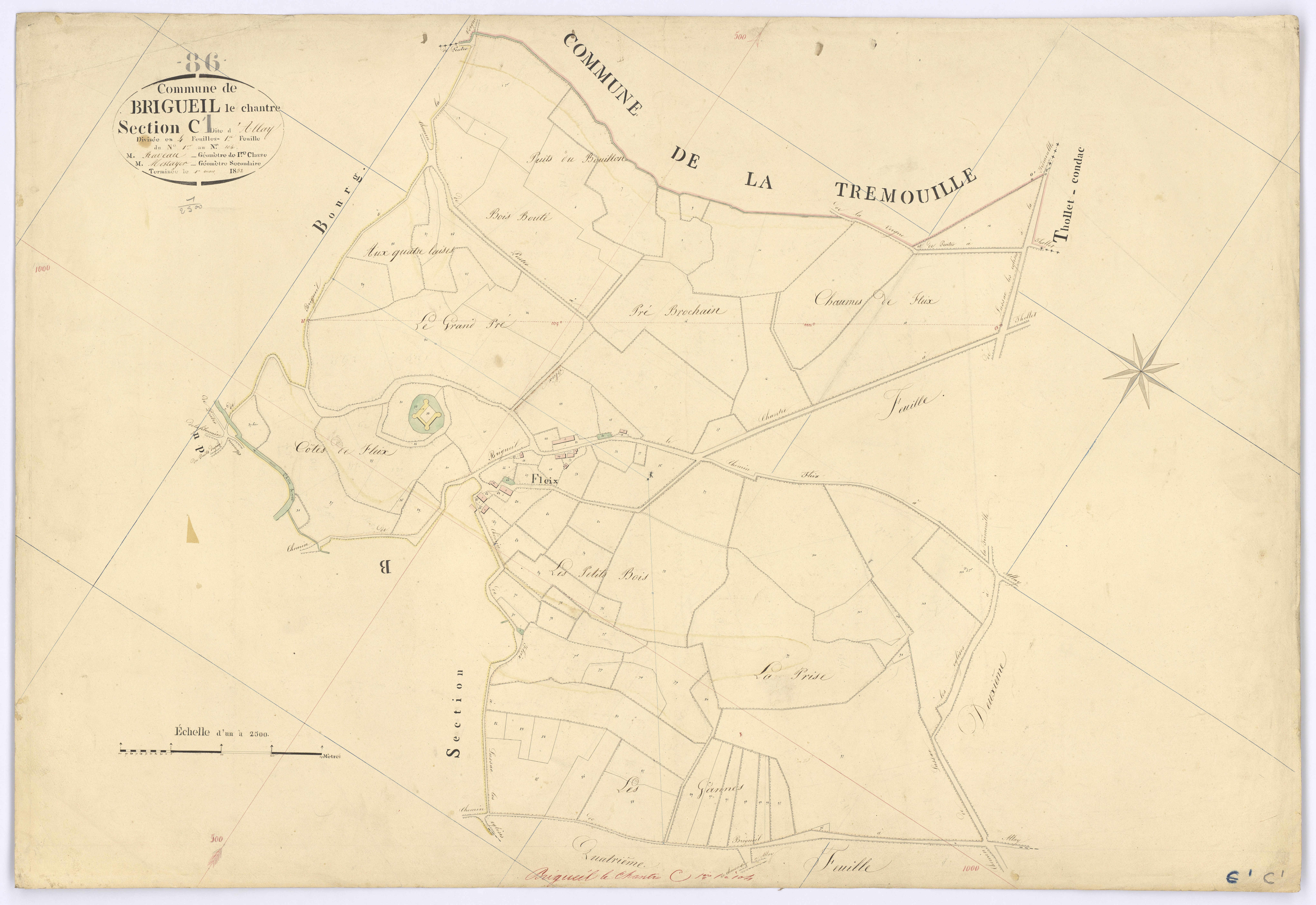 Brigueil-le-Chantre - FRAD086_cadastre Plans 