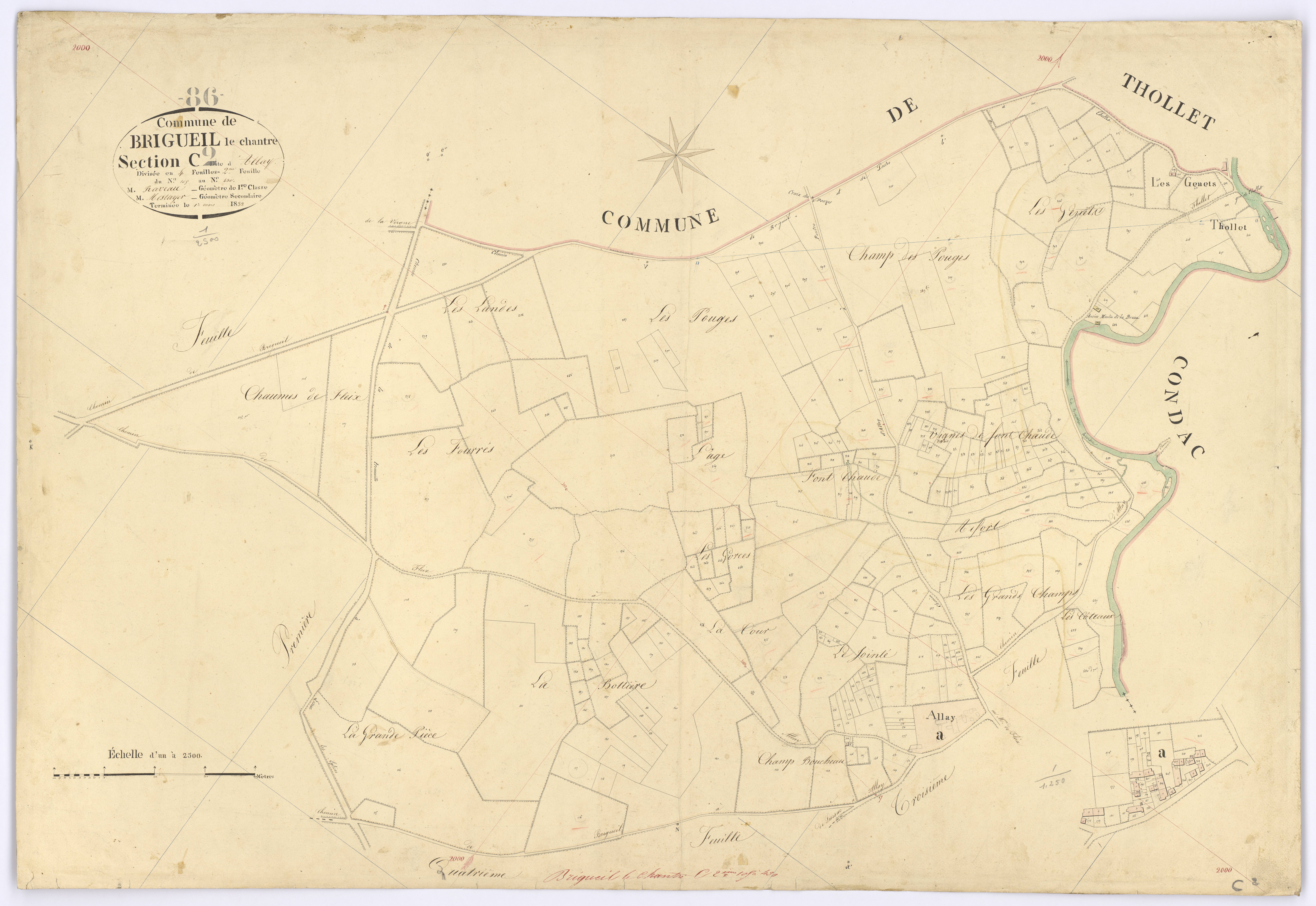 Brigueil-le-Chantre - FRAD086_cadastre Plans 
