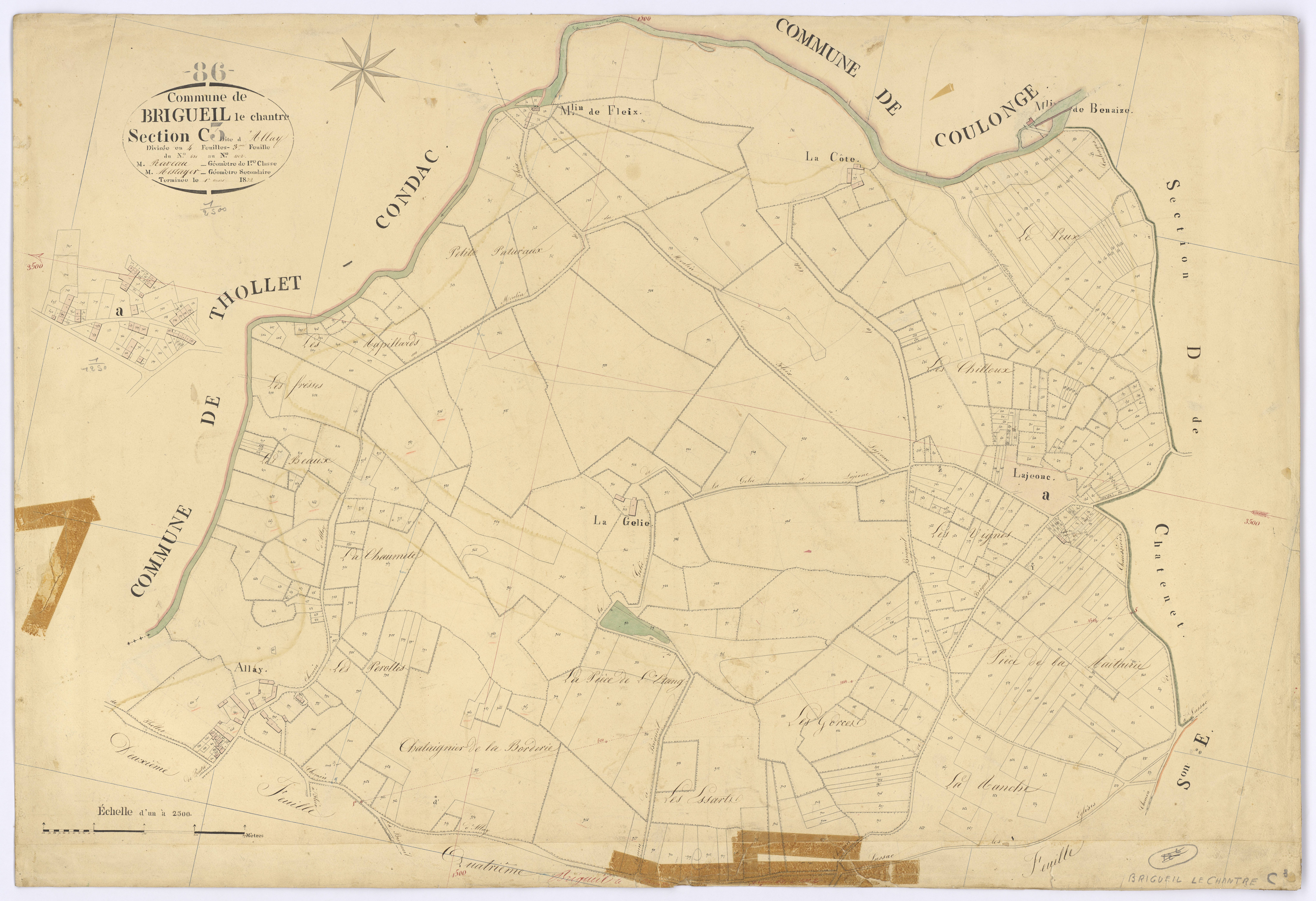 Brigueil-le-Chantre - FRAD086_cadastre Plans 