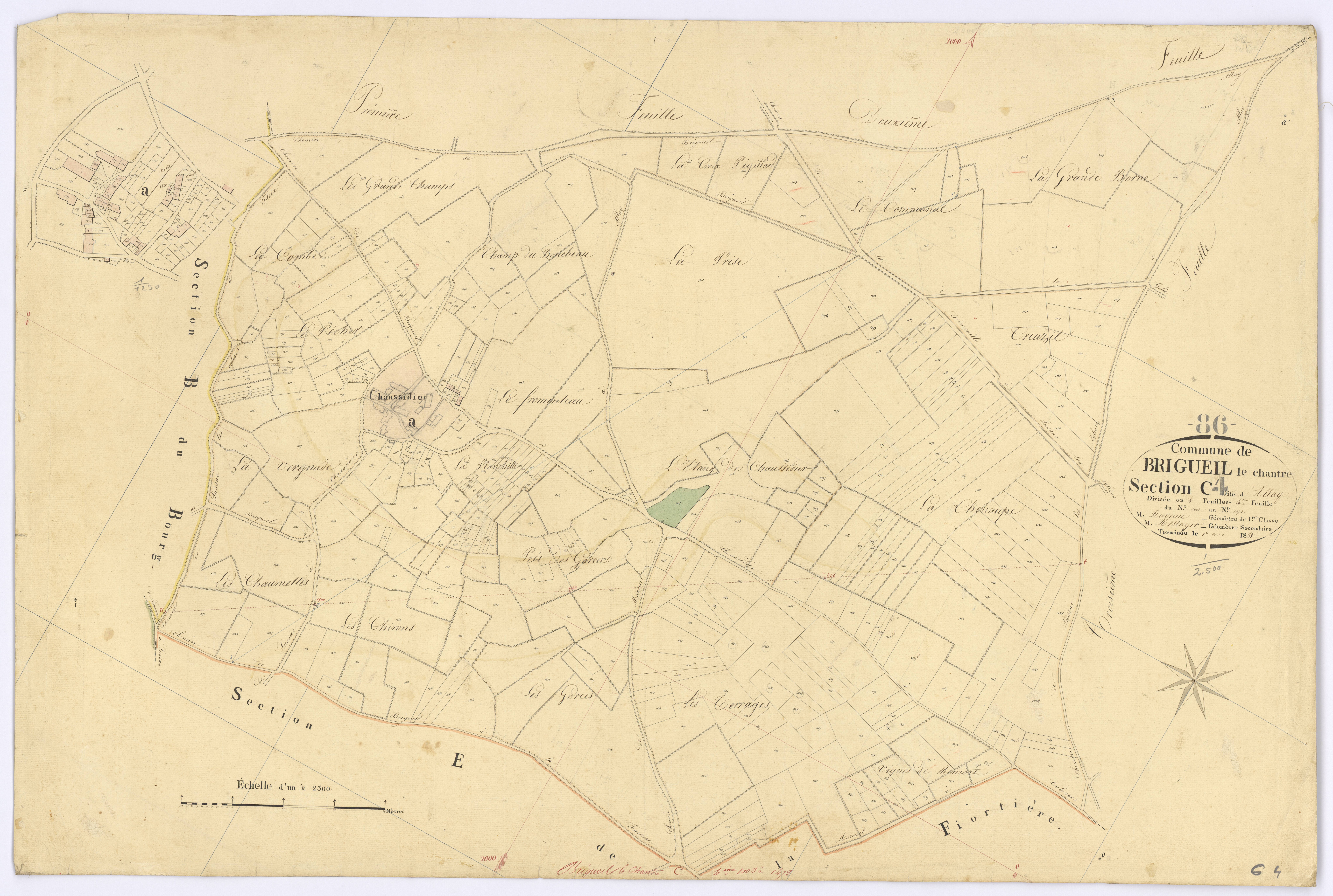 Brigueil-le-Chantre - FRAD086_cadastre Plans 