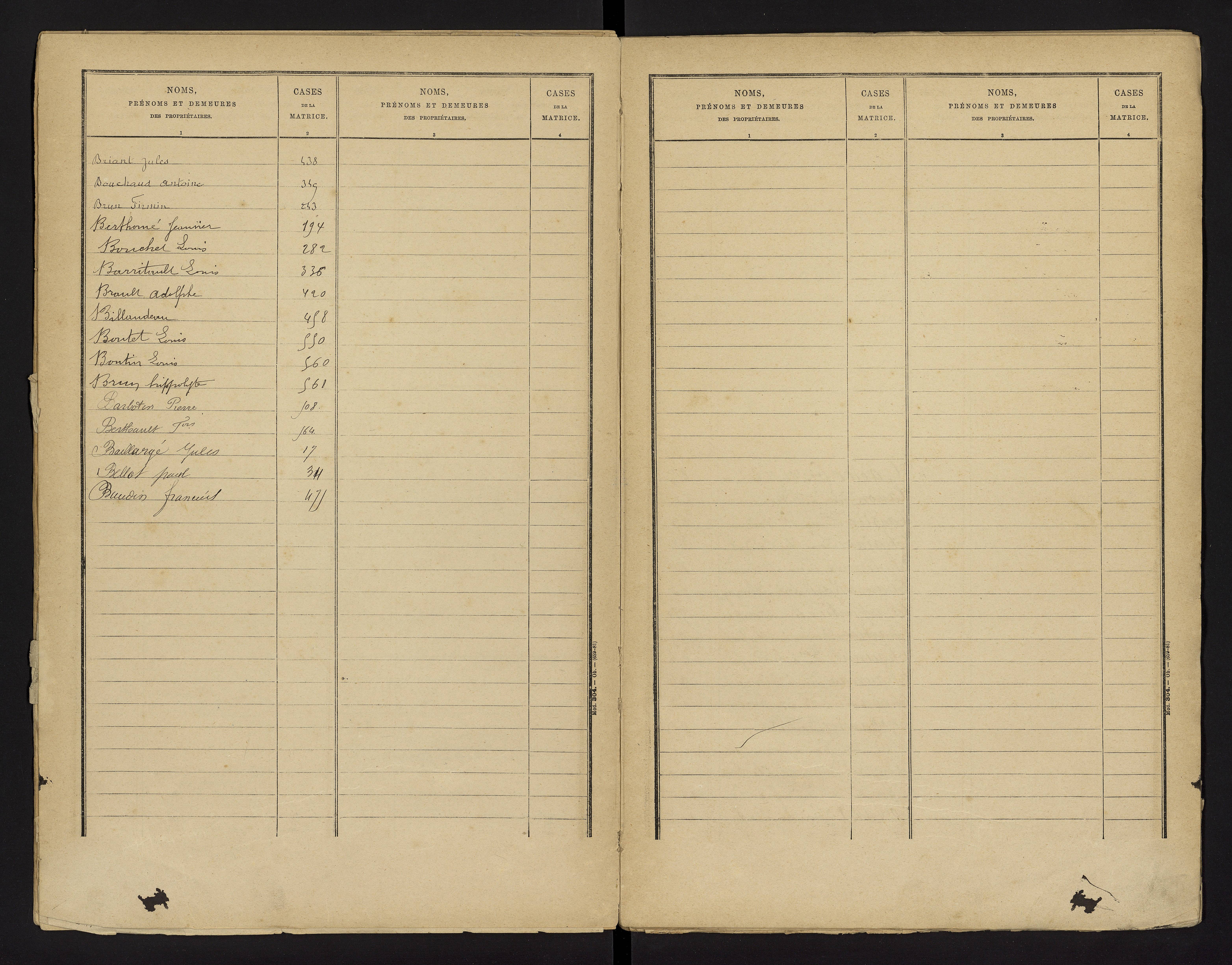Brux - FRAD086_cadastre Cases 1-570 