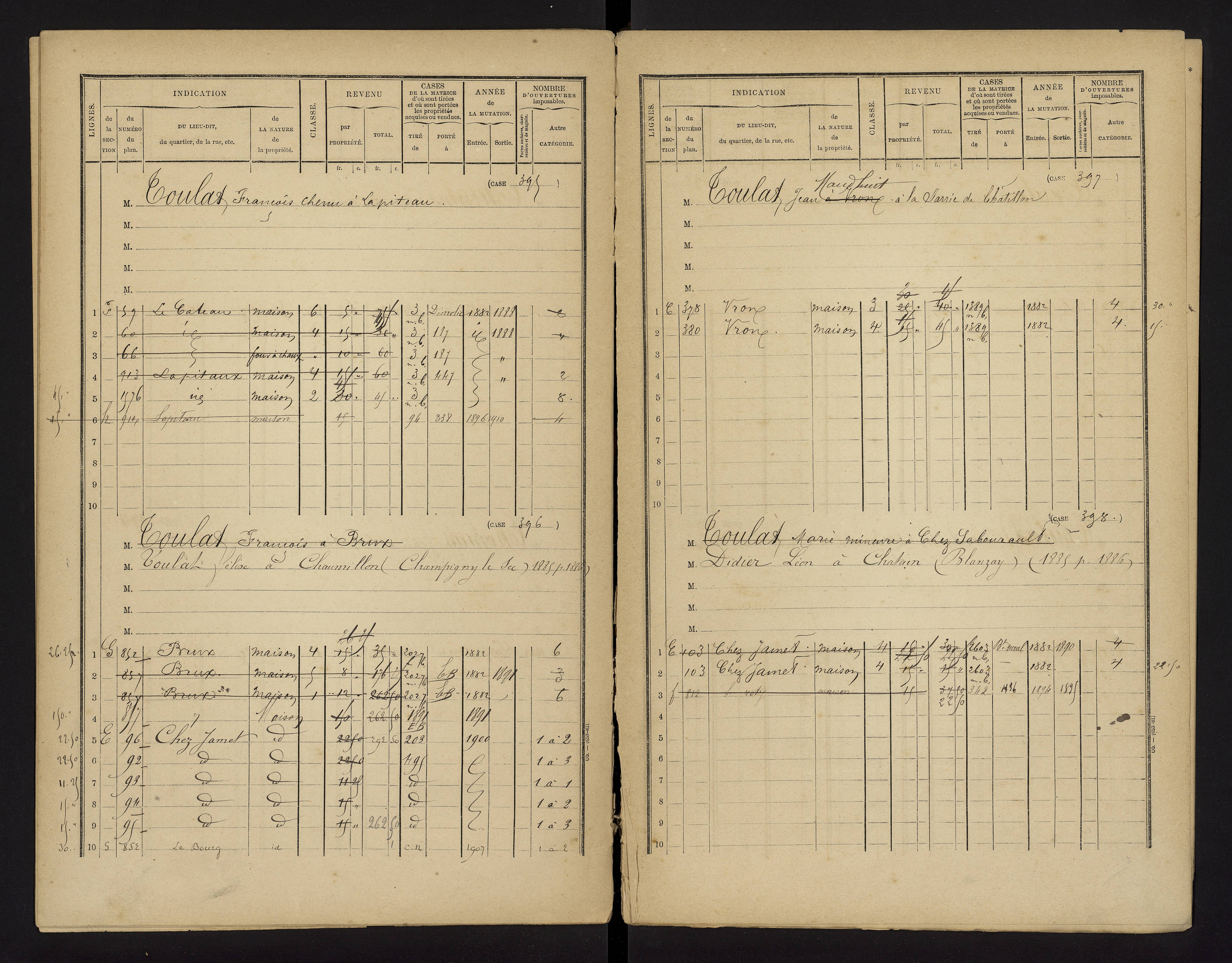 Brux - FRAD086_cadastre Cases 1-570 