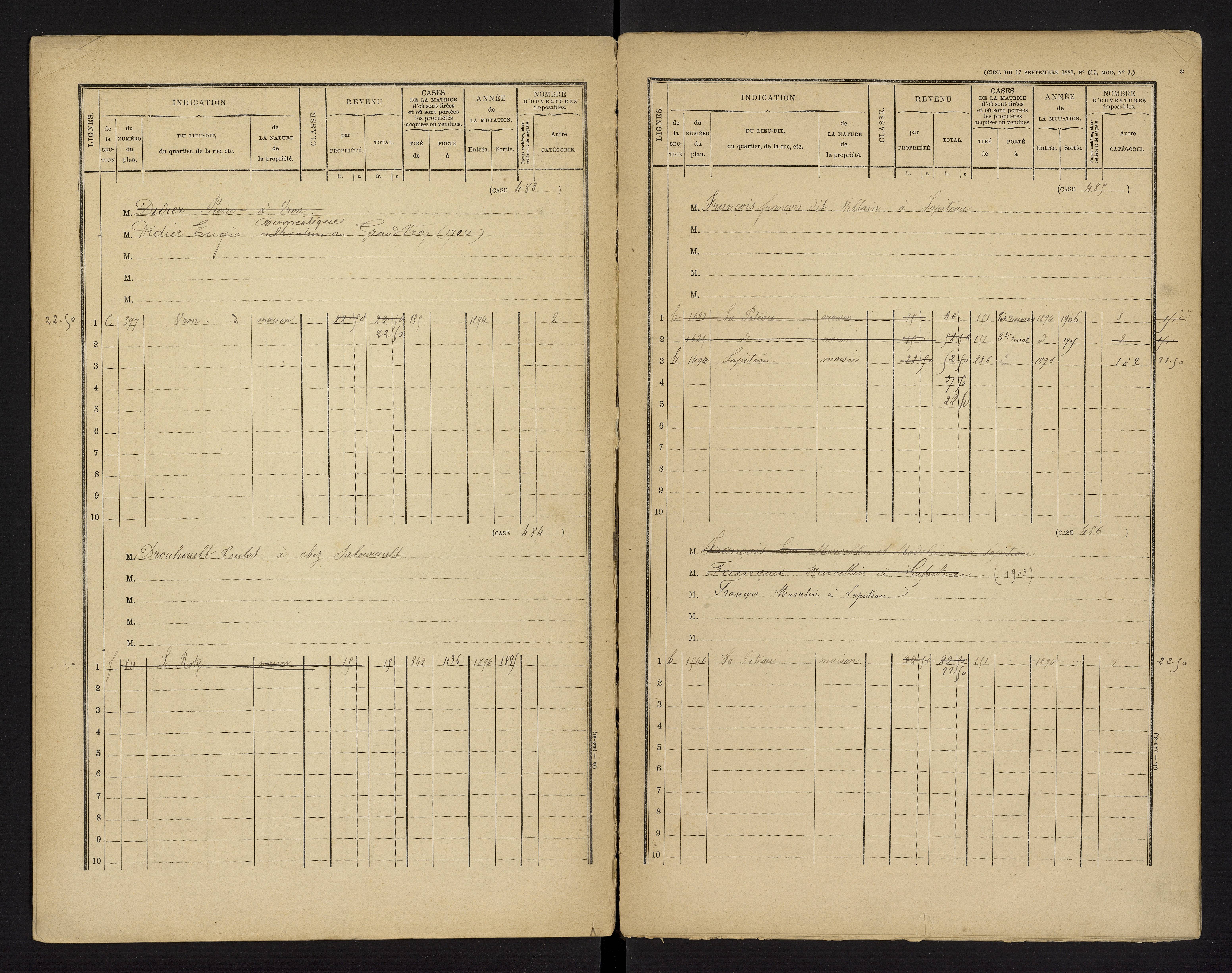 Brux - FRAD086_cadastre Cases 1-570 