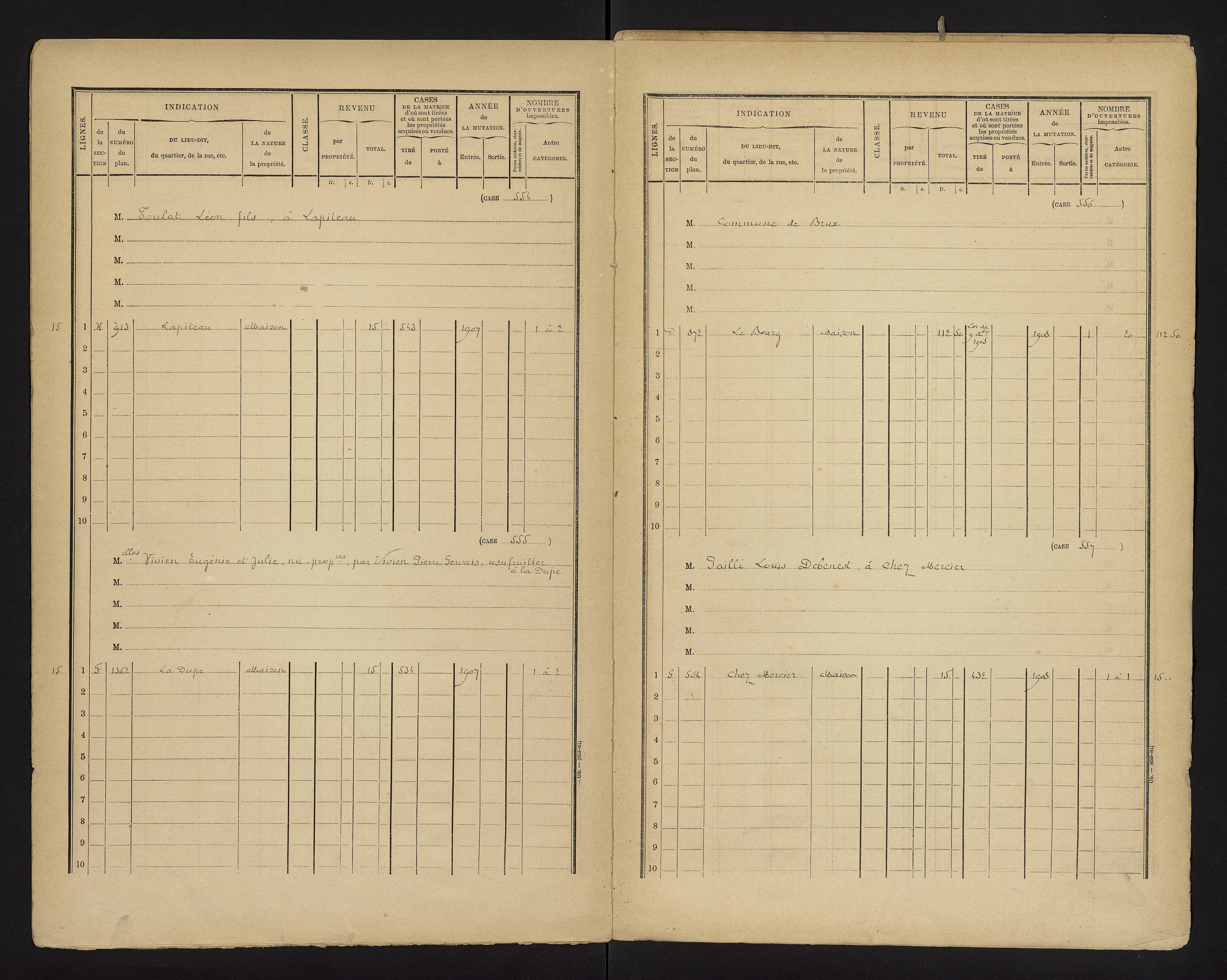 Brux - FRAD086_cadastre Cases 1-570 