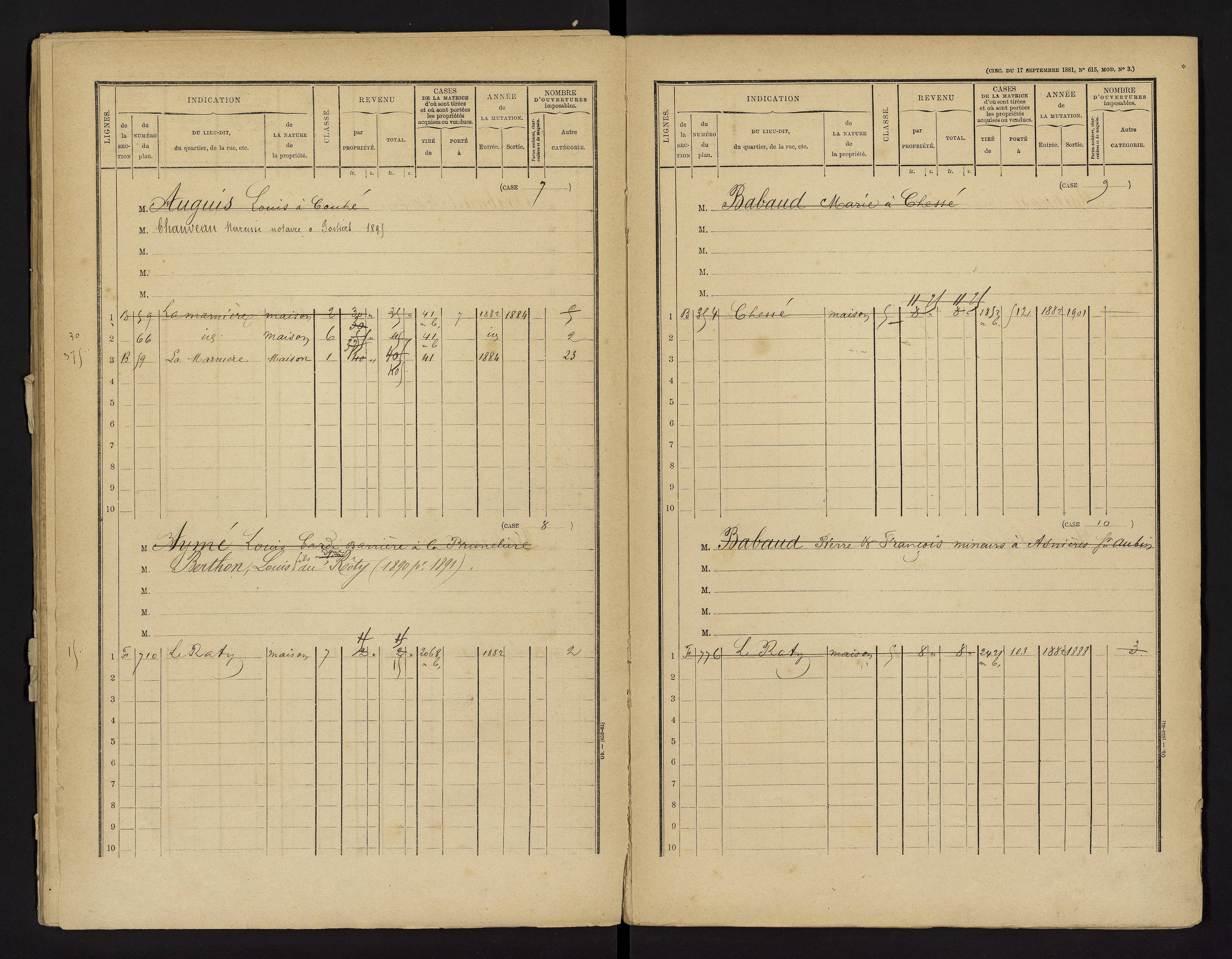 Brux - FRAD086_cadastre Cases 1-570 