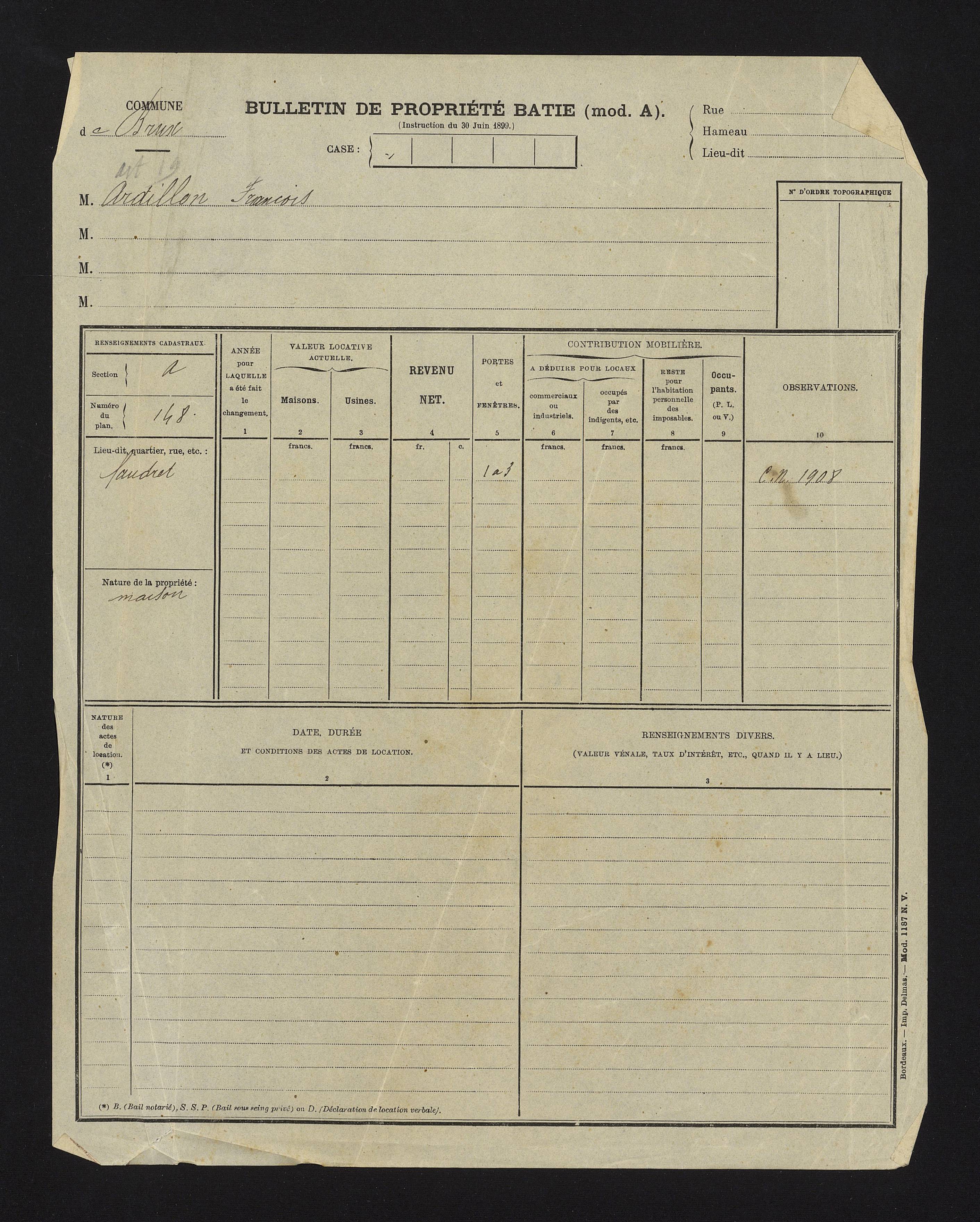 Brux - FRAD086_cadastre Cases 1-570 