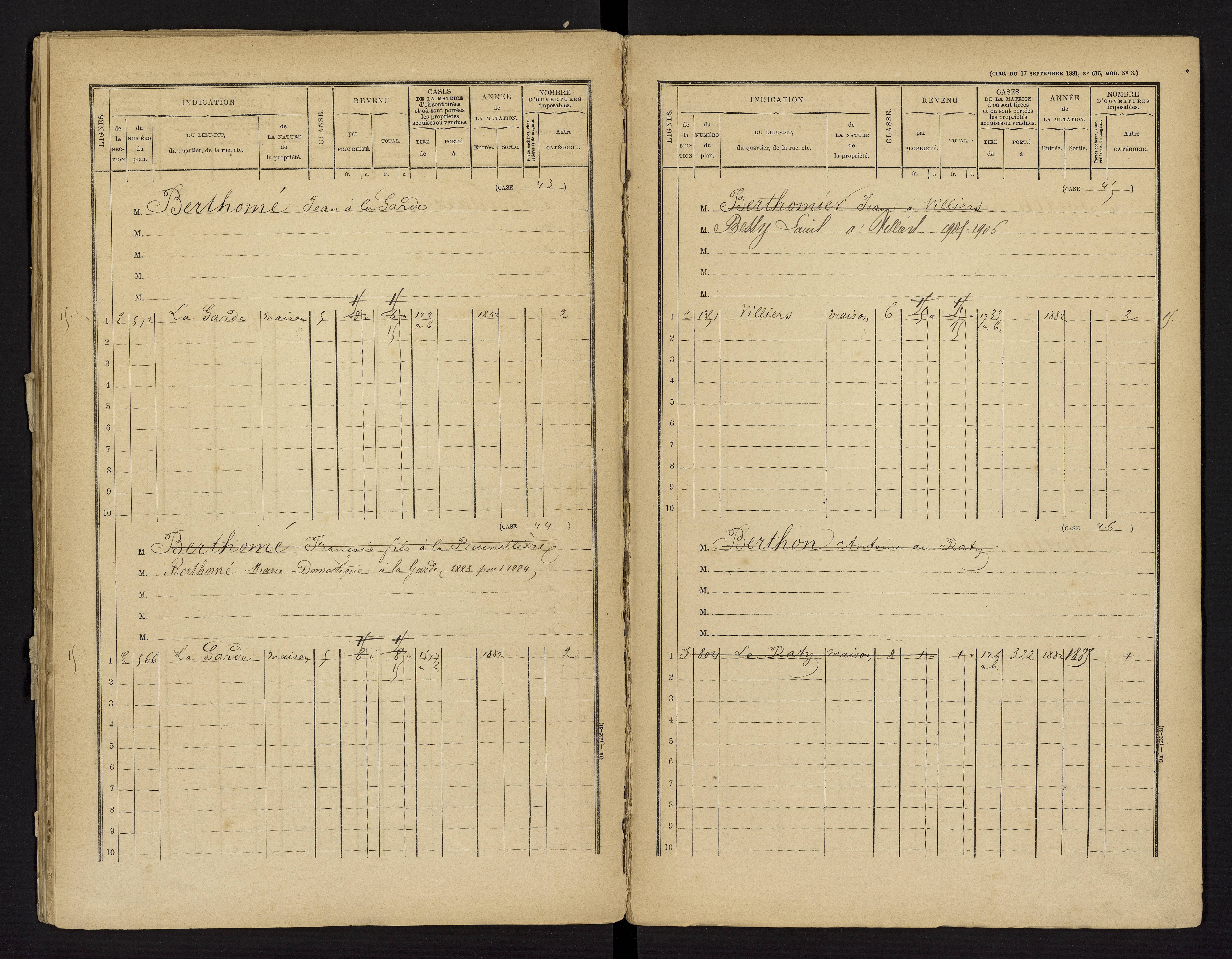 Brux - FRAD086_cadastre Cases 1-570 