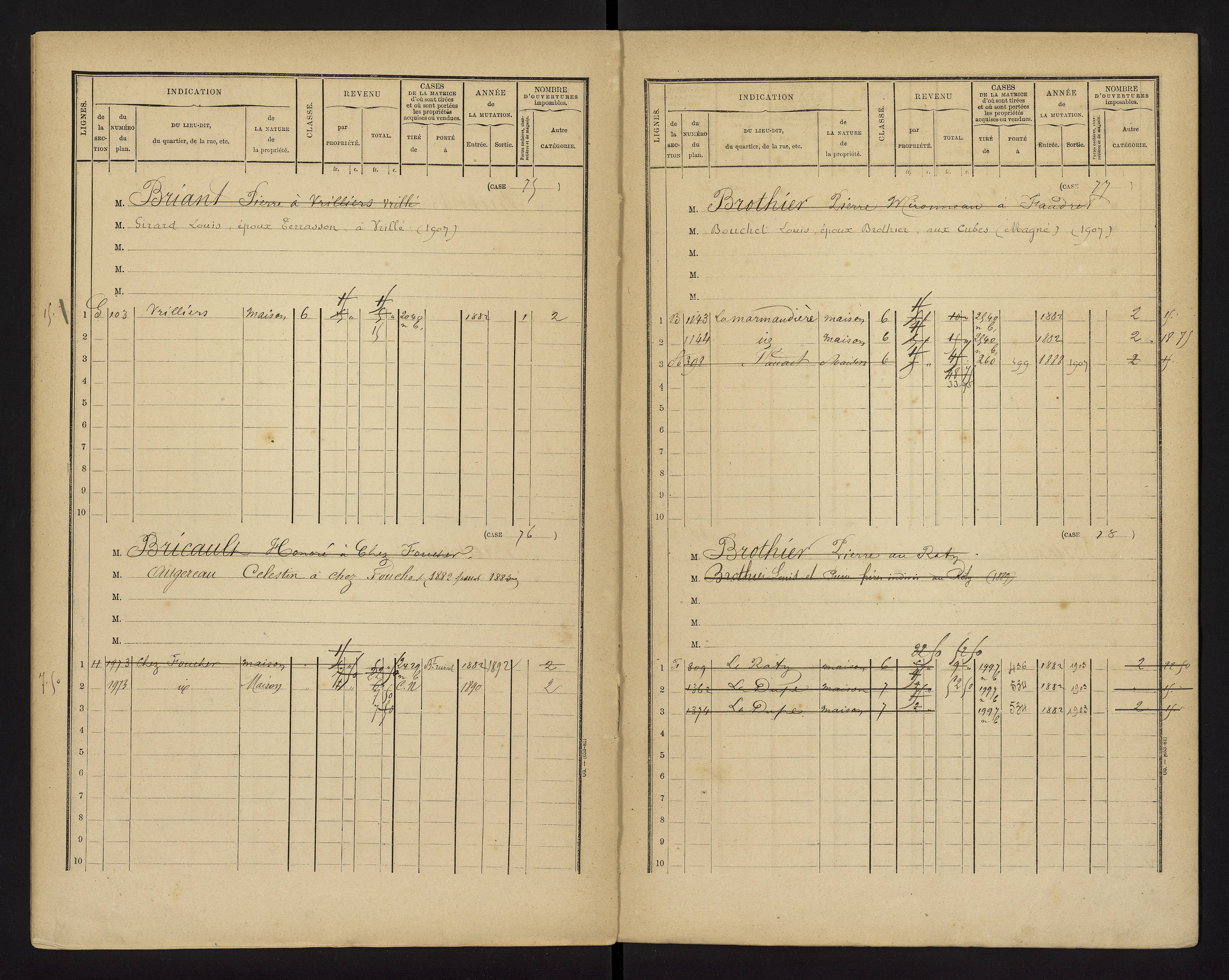 Brux - FRAD086_cadastre Cases 1-570 