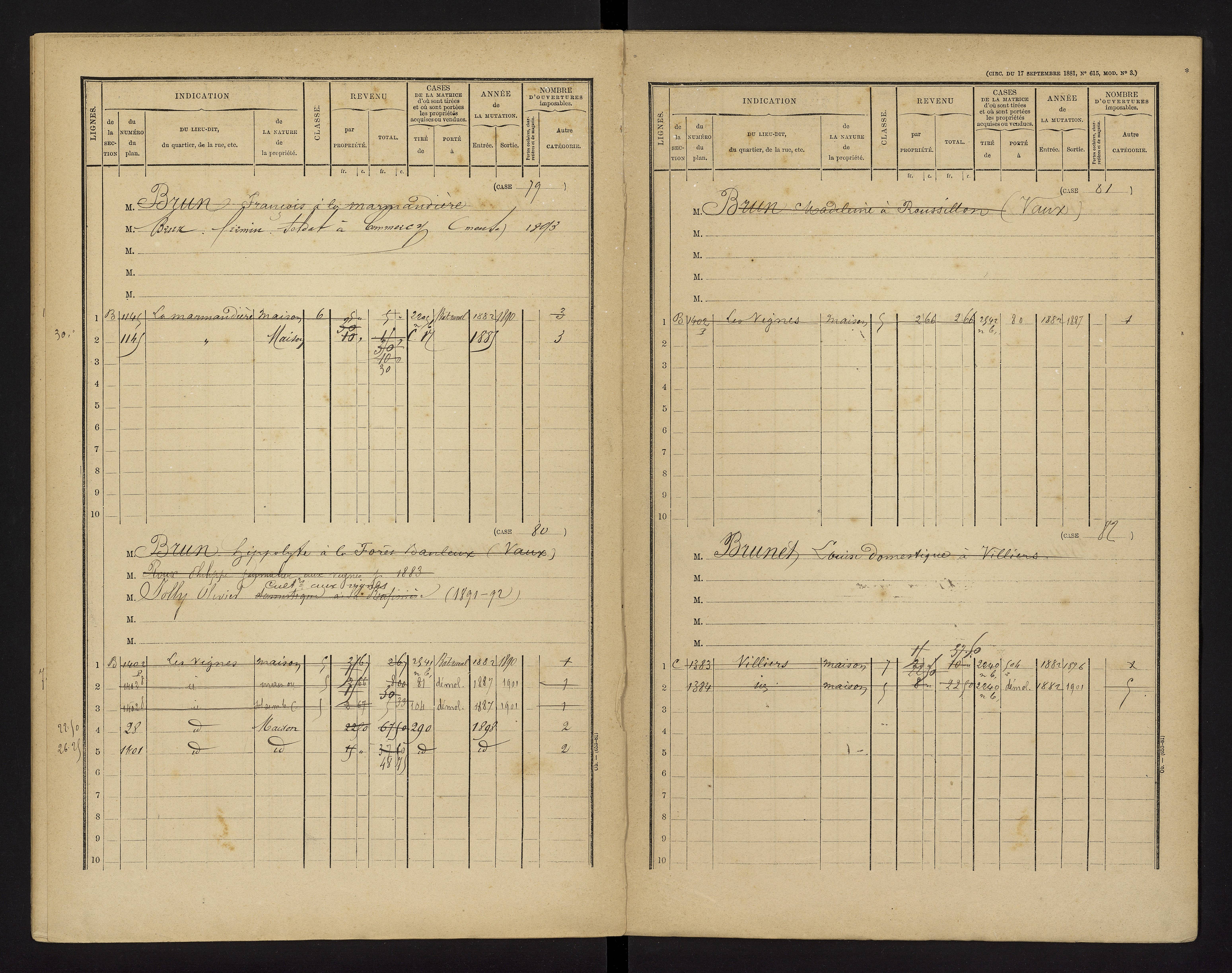 Brux - FRAD086_cadastre Cases 1-570 