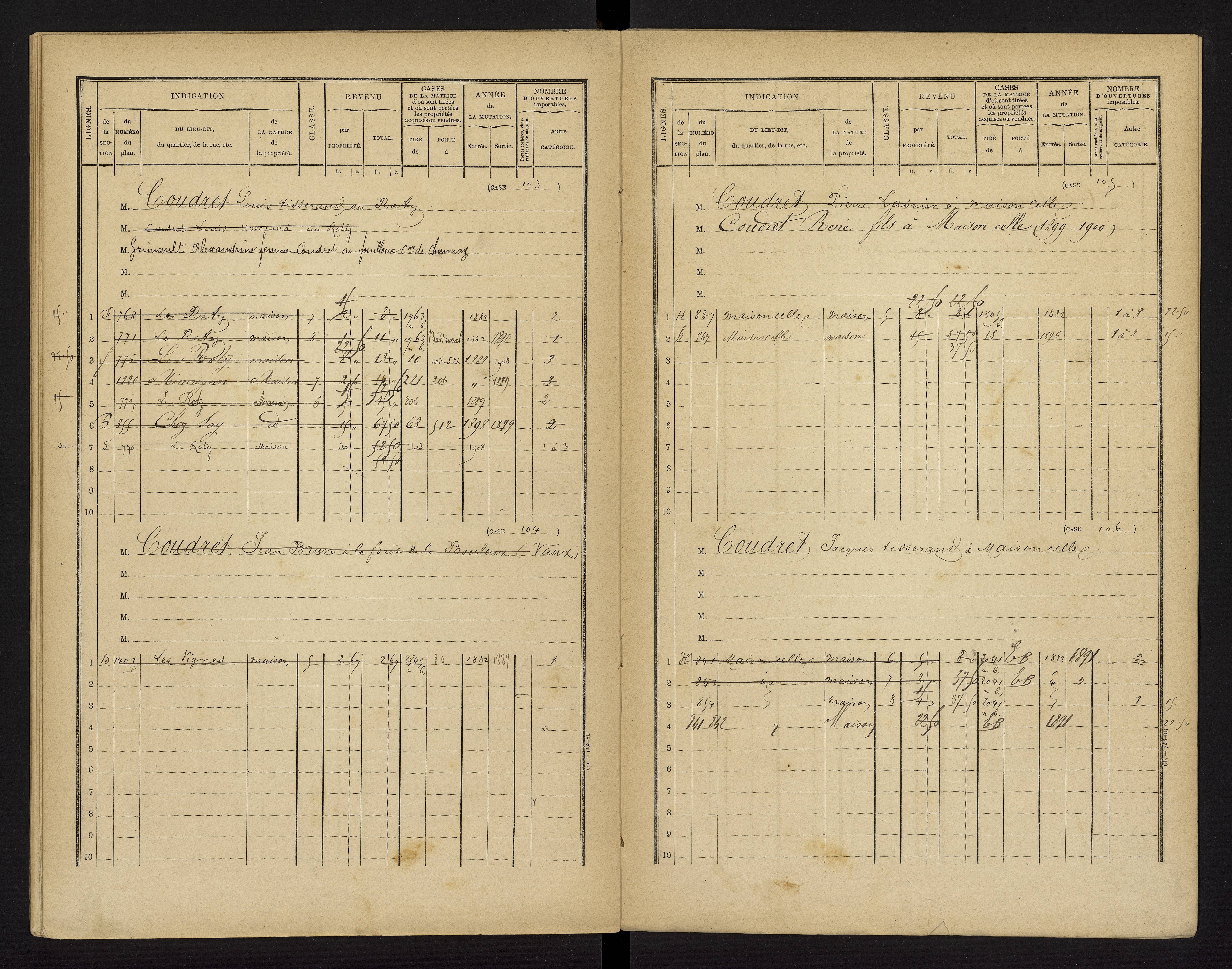 Brux - FRAD086_cadastre Cases 1-570 