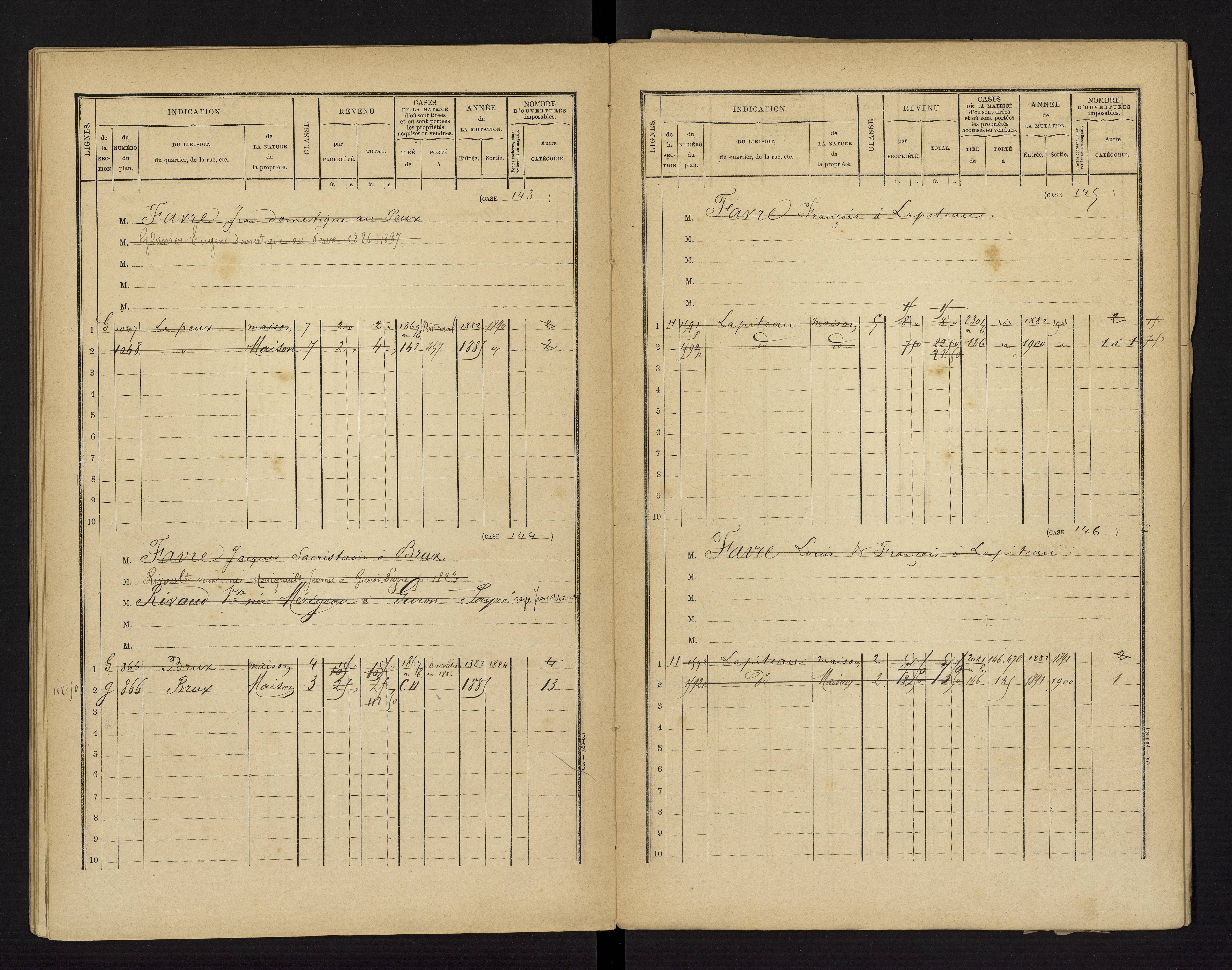 Brux - FRAD086_cadastre Cases 1-570 