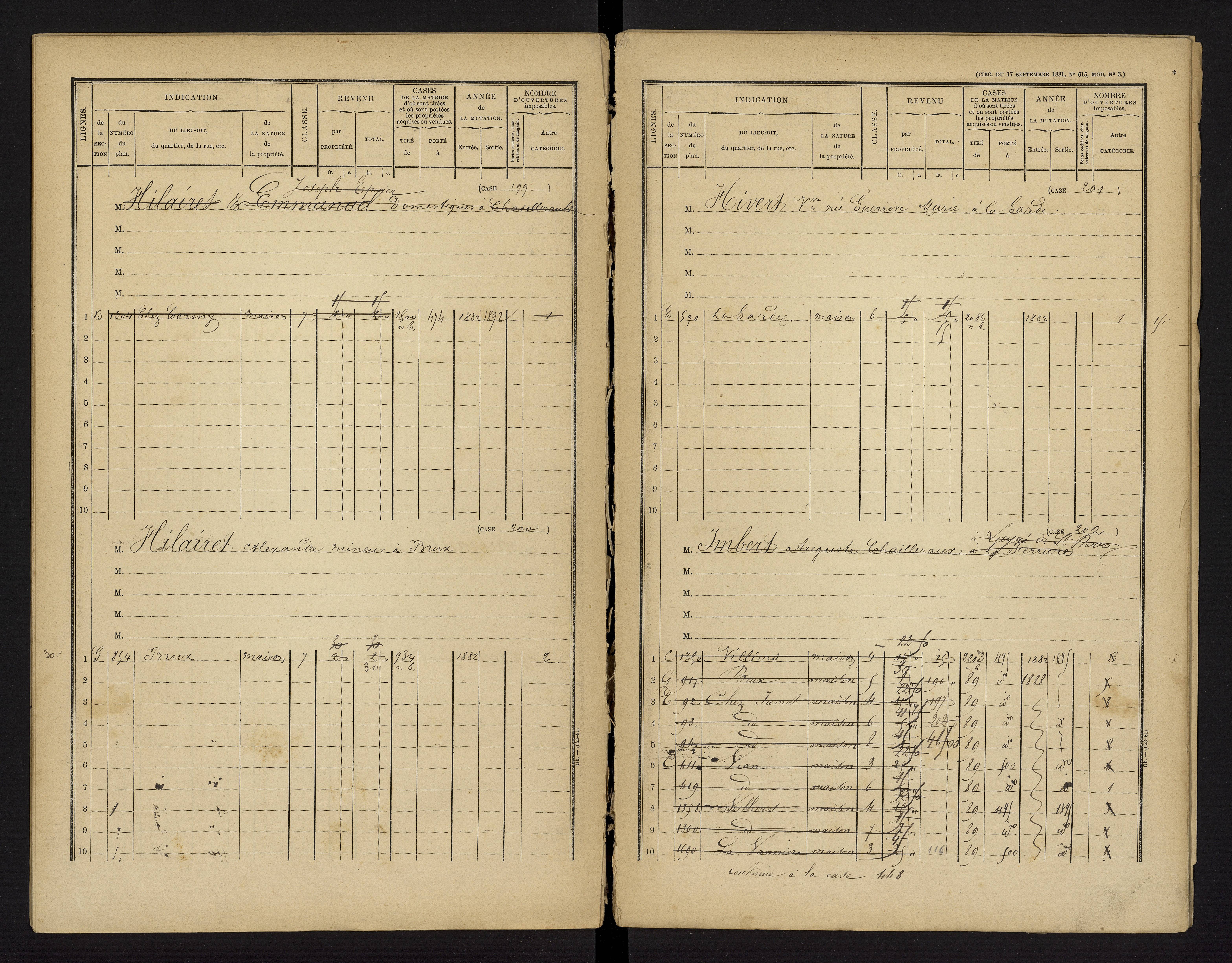 Brux - FRAD086_cadastre Cases 1-570 