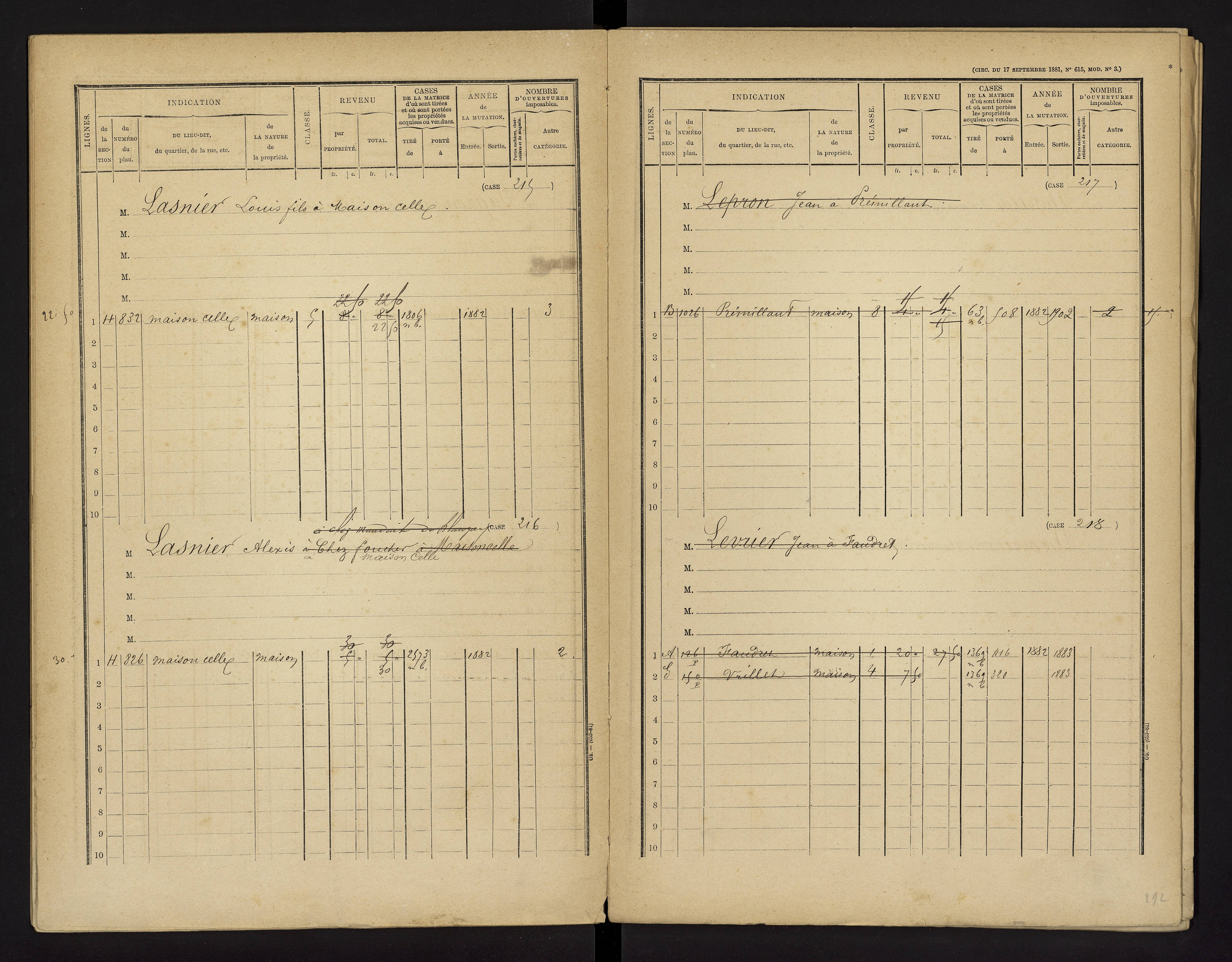 Brux - FRAD086_cadastre Cases 1-570 