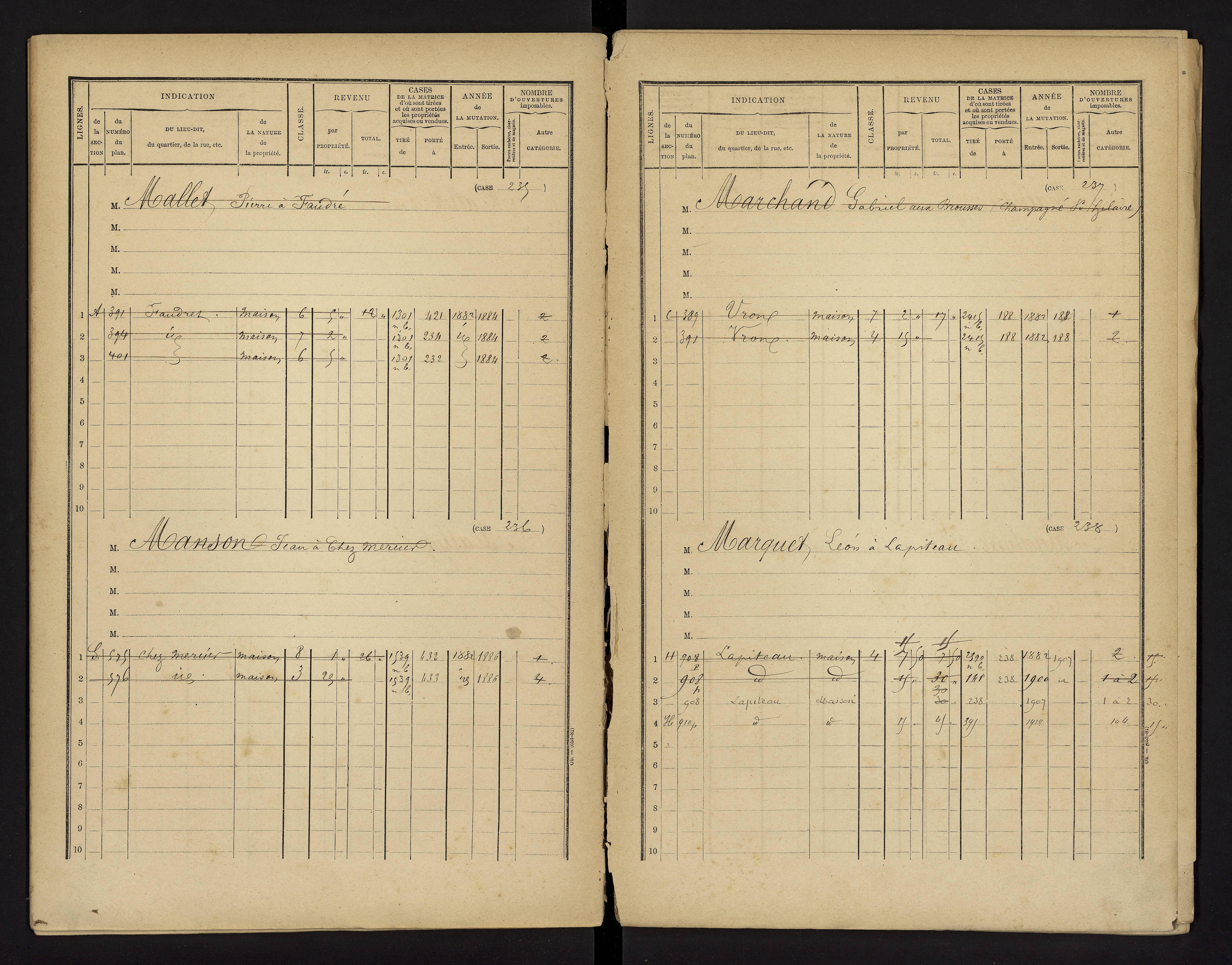 Brux - FRAD086_cadastre Cases 1-570 