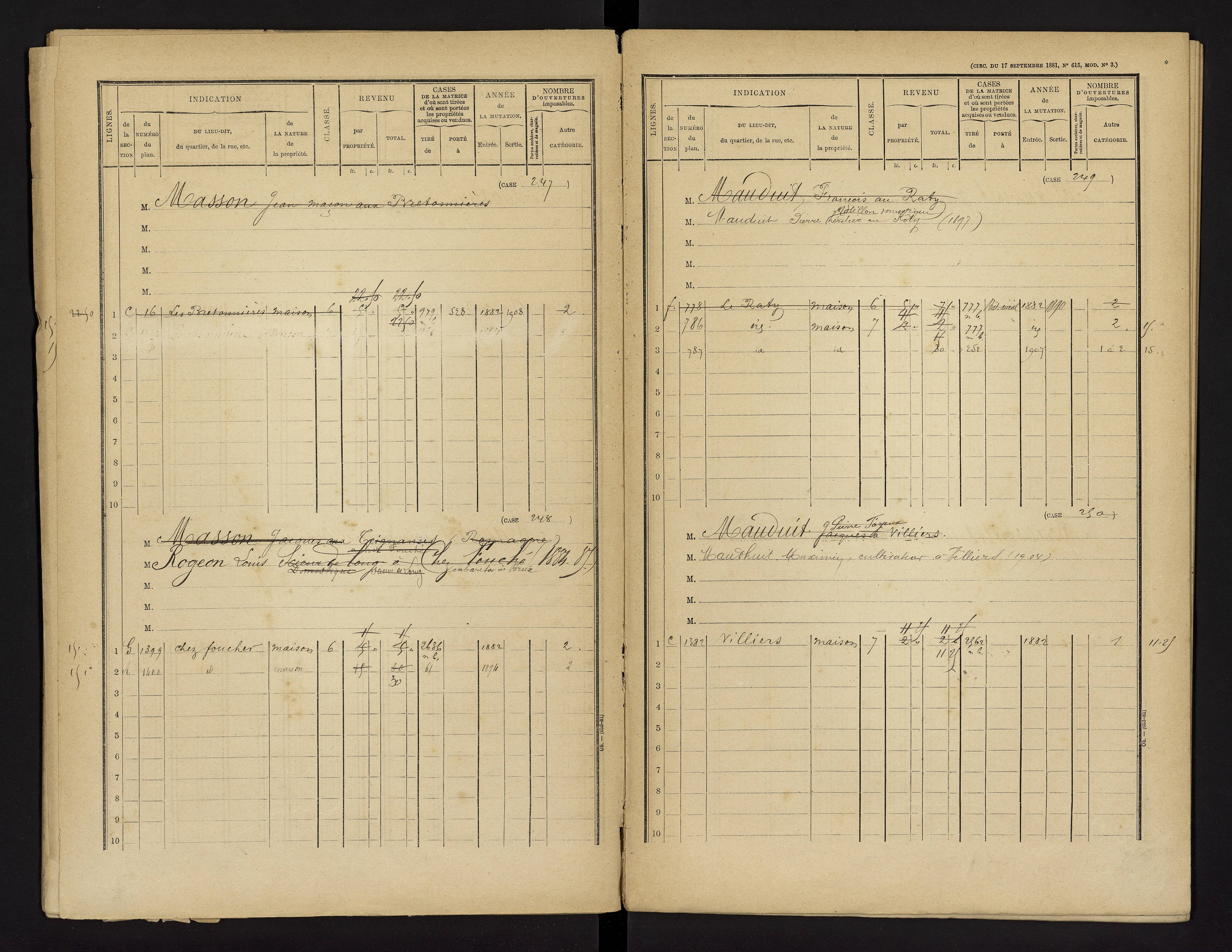 Brux - FRAD086_cadastre Cases 1-570 