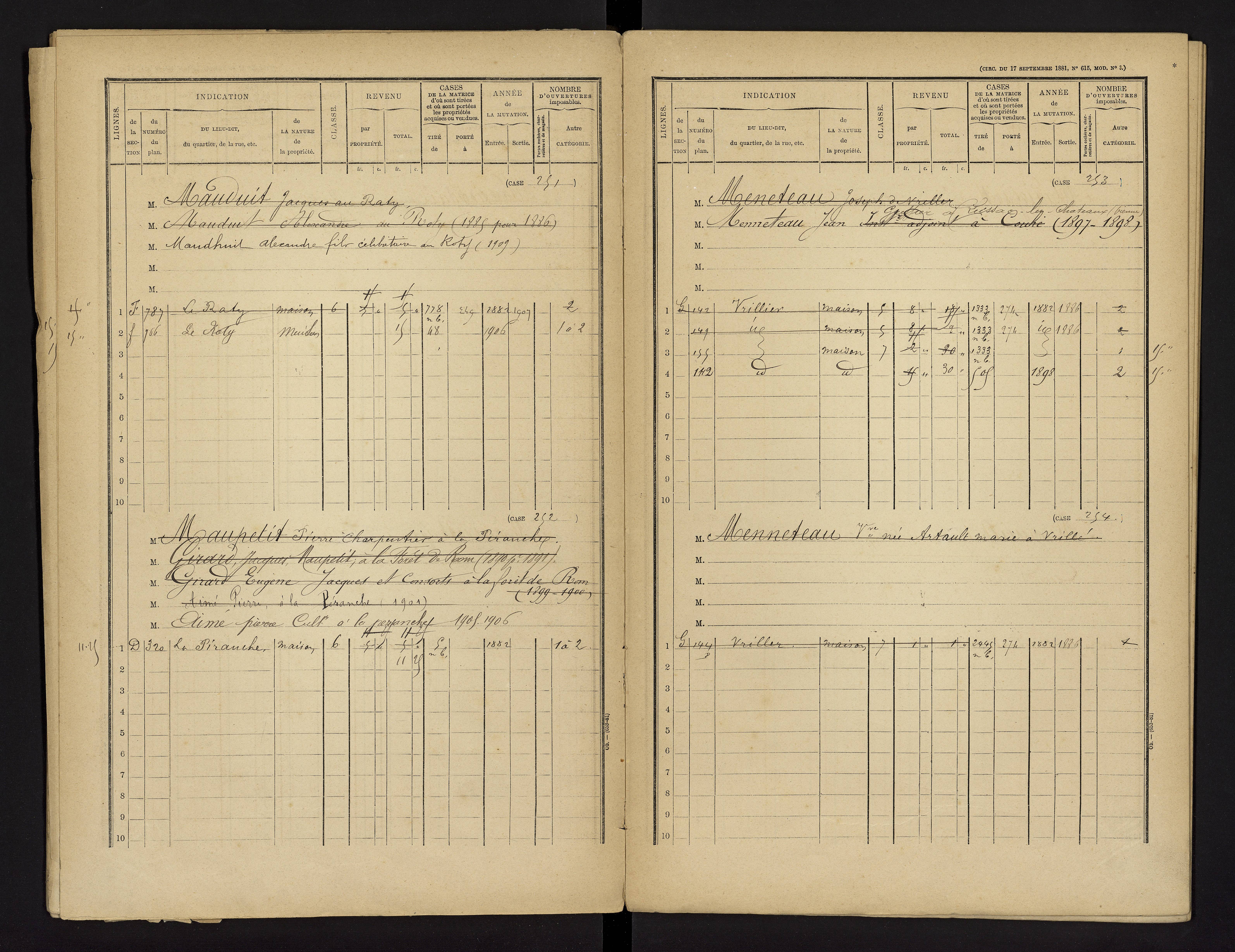Brux - FRAD086_cadastre Cases 1-570 