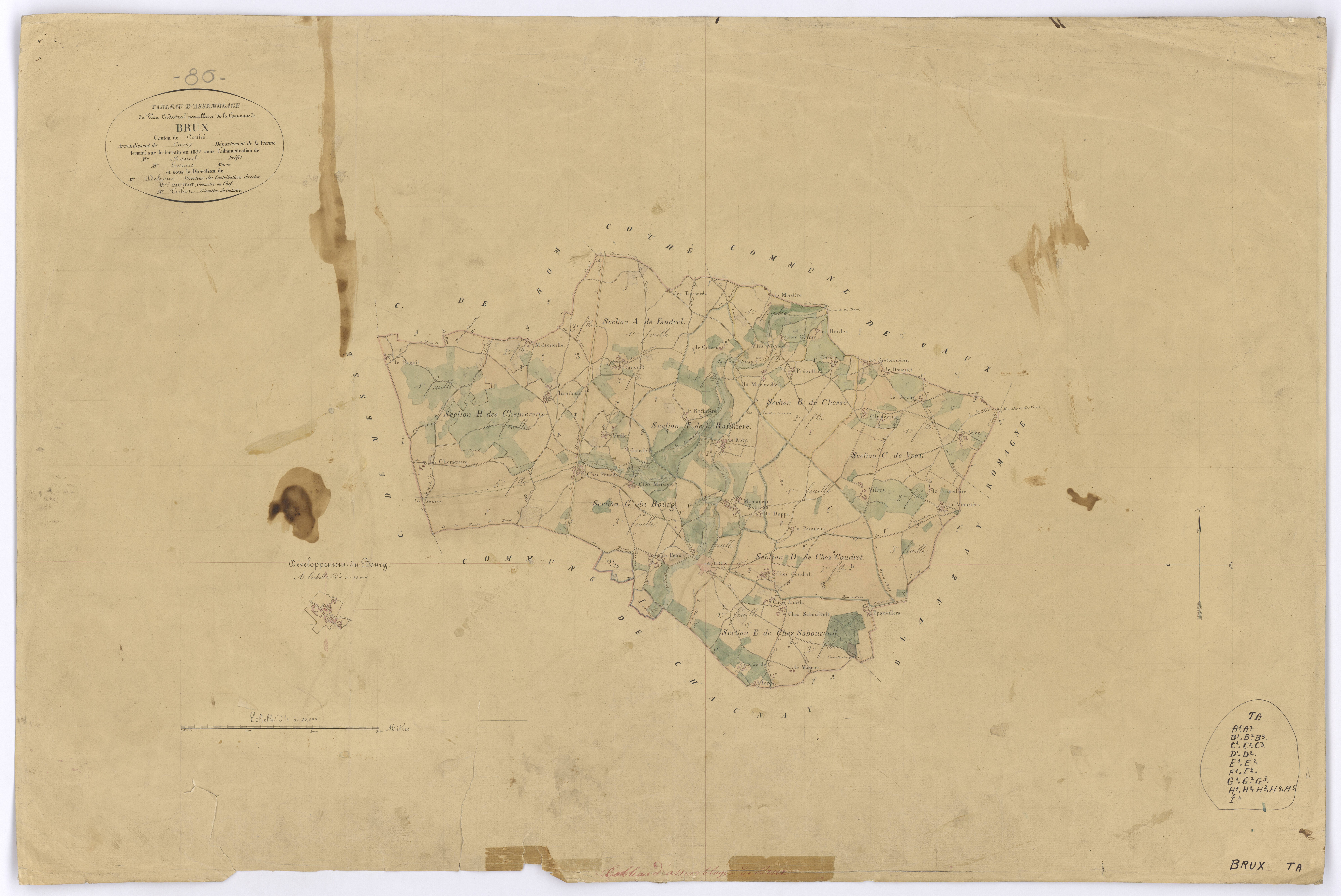 Brux - FRAD086_cadastre Plans 