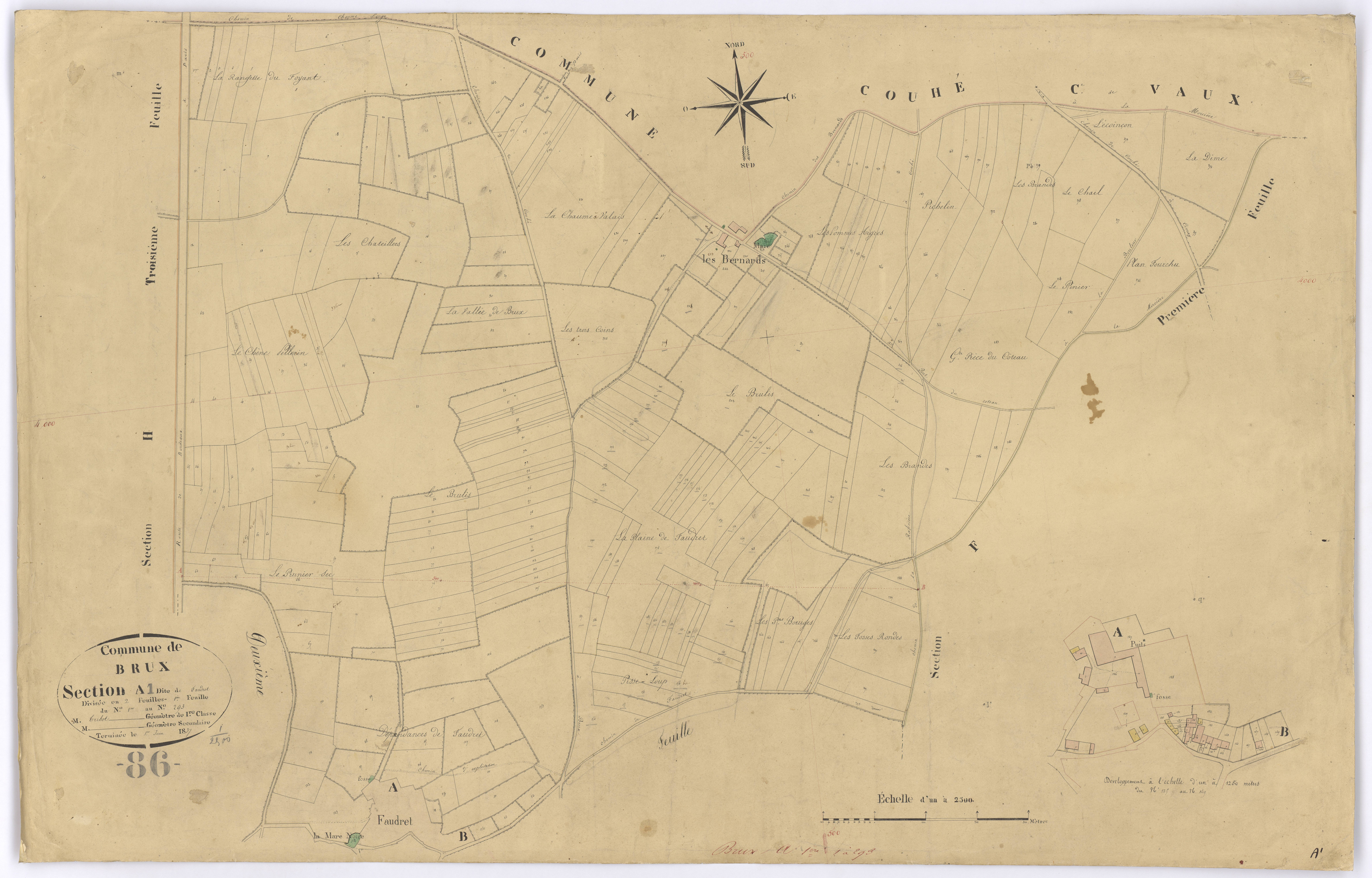 Brux - FRAD086_cadastre Plans 