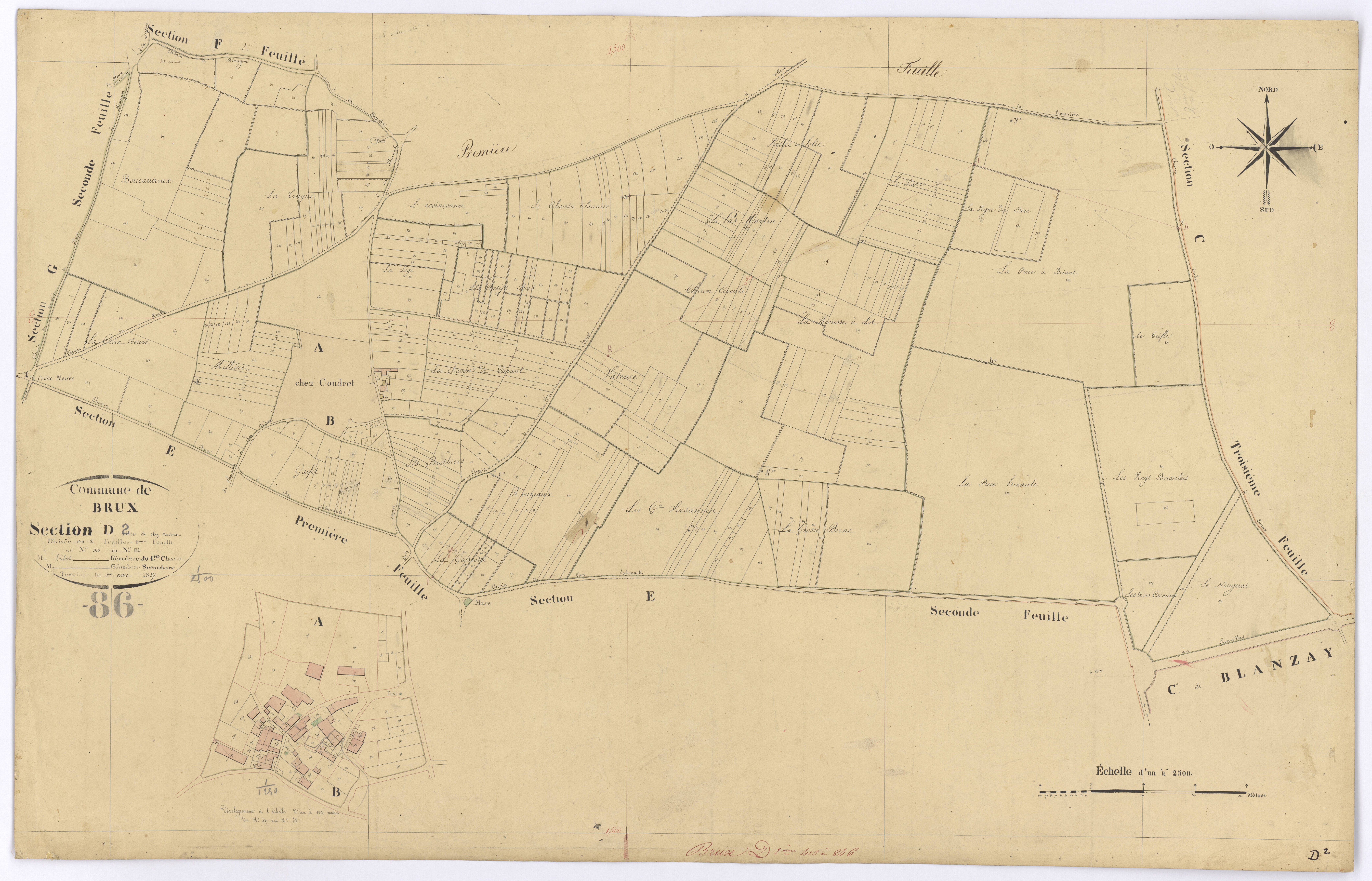 Brux - FRAD086_cadastre Plans 