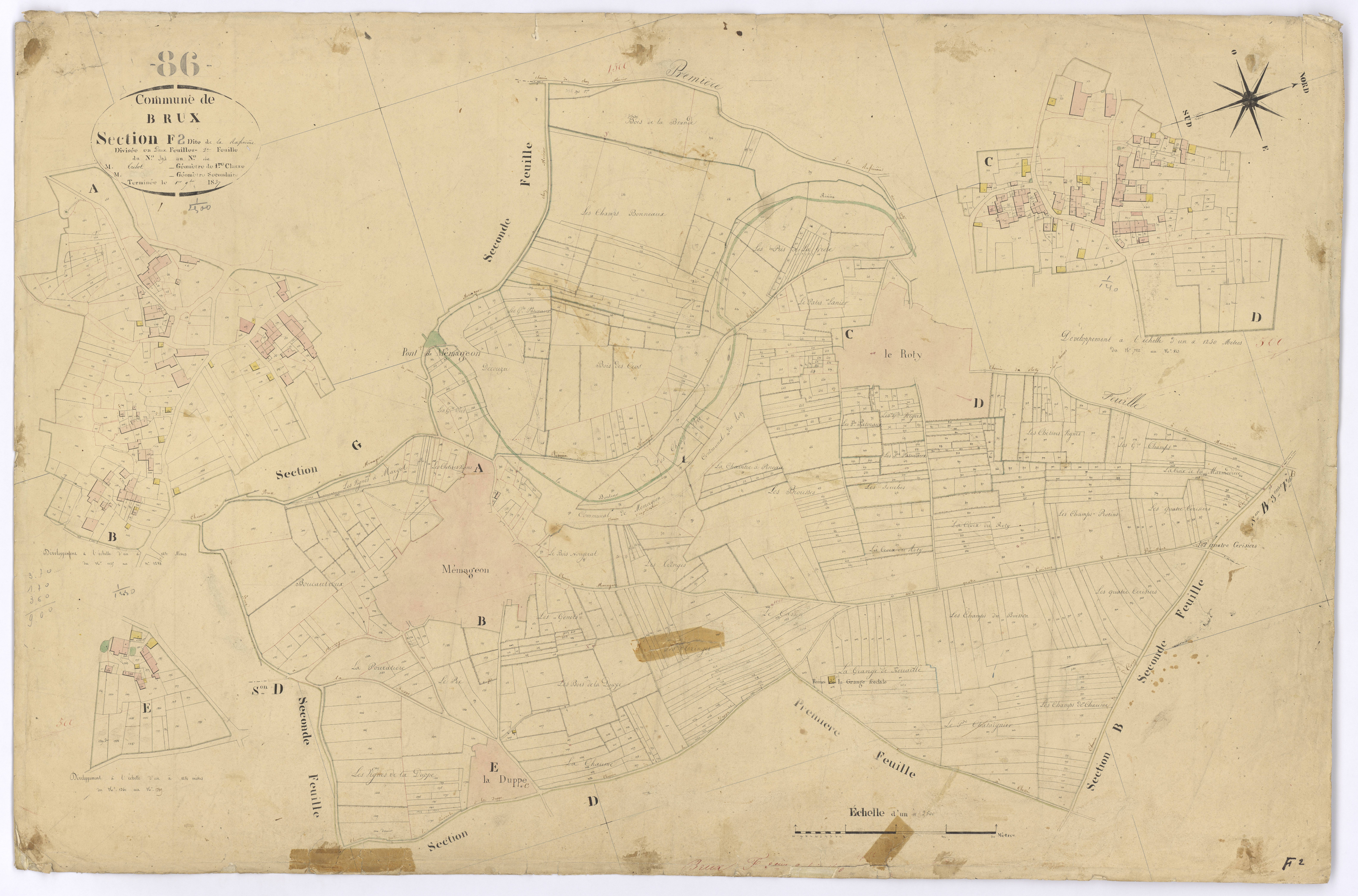 Brux - FRAD086_cadastre Plans 