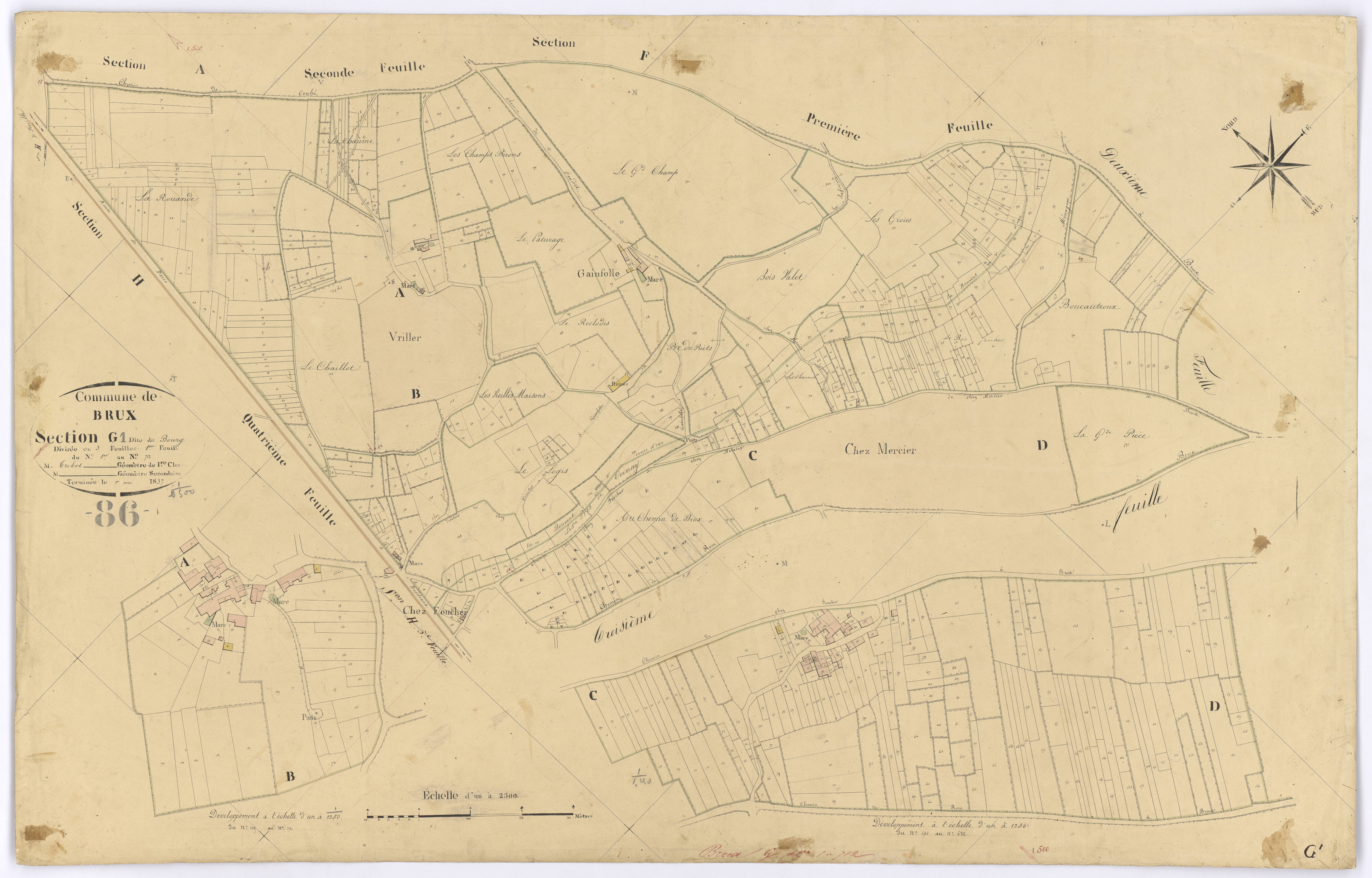 Brux - FRAD086_cadastre Plans 