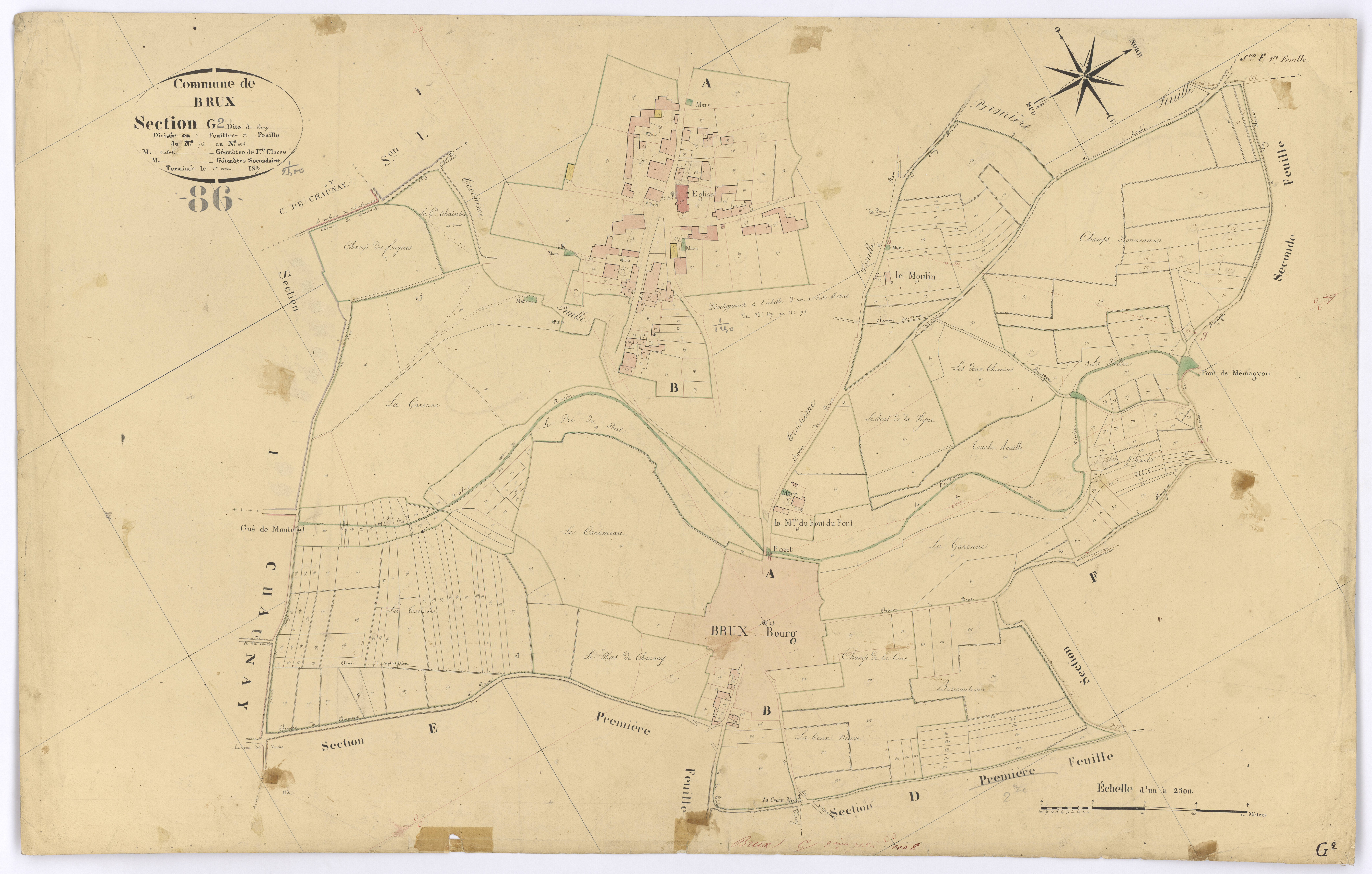 Brux - FRAD086_cadastre Plans 