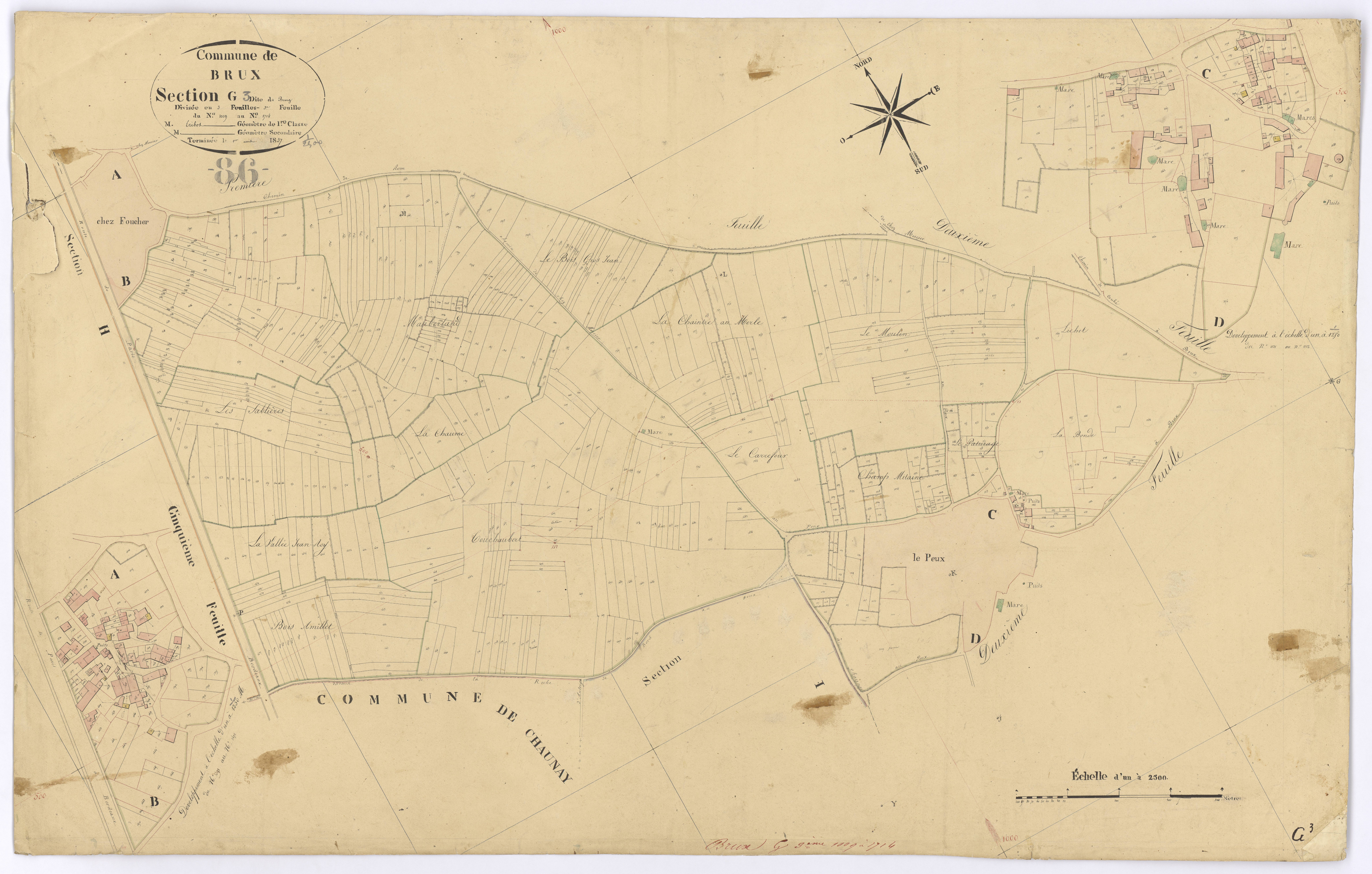 Brux - FRAD086_cadastre Plans 