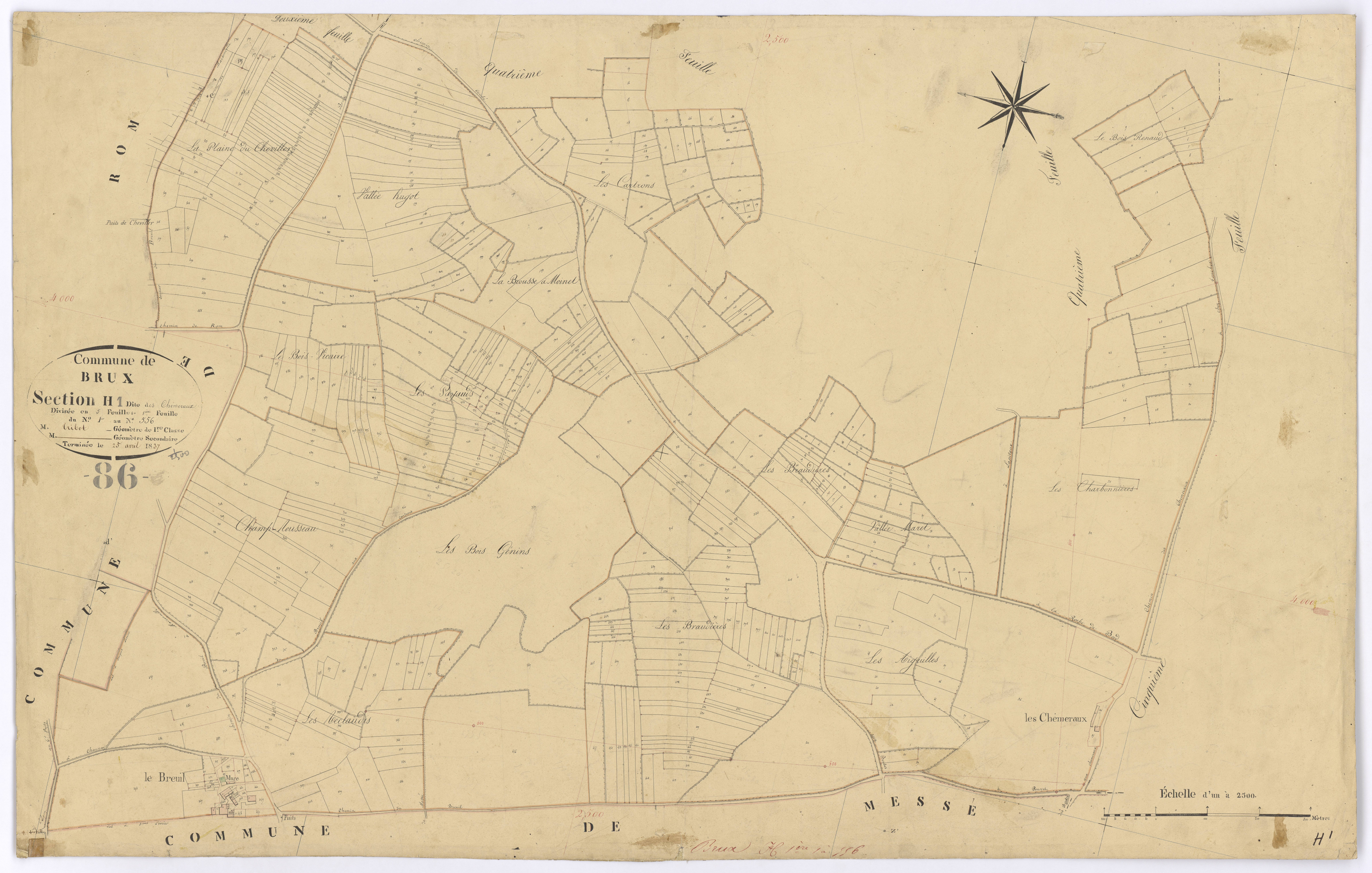 Brux - FRAD086_cadastre Plans 