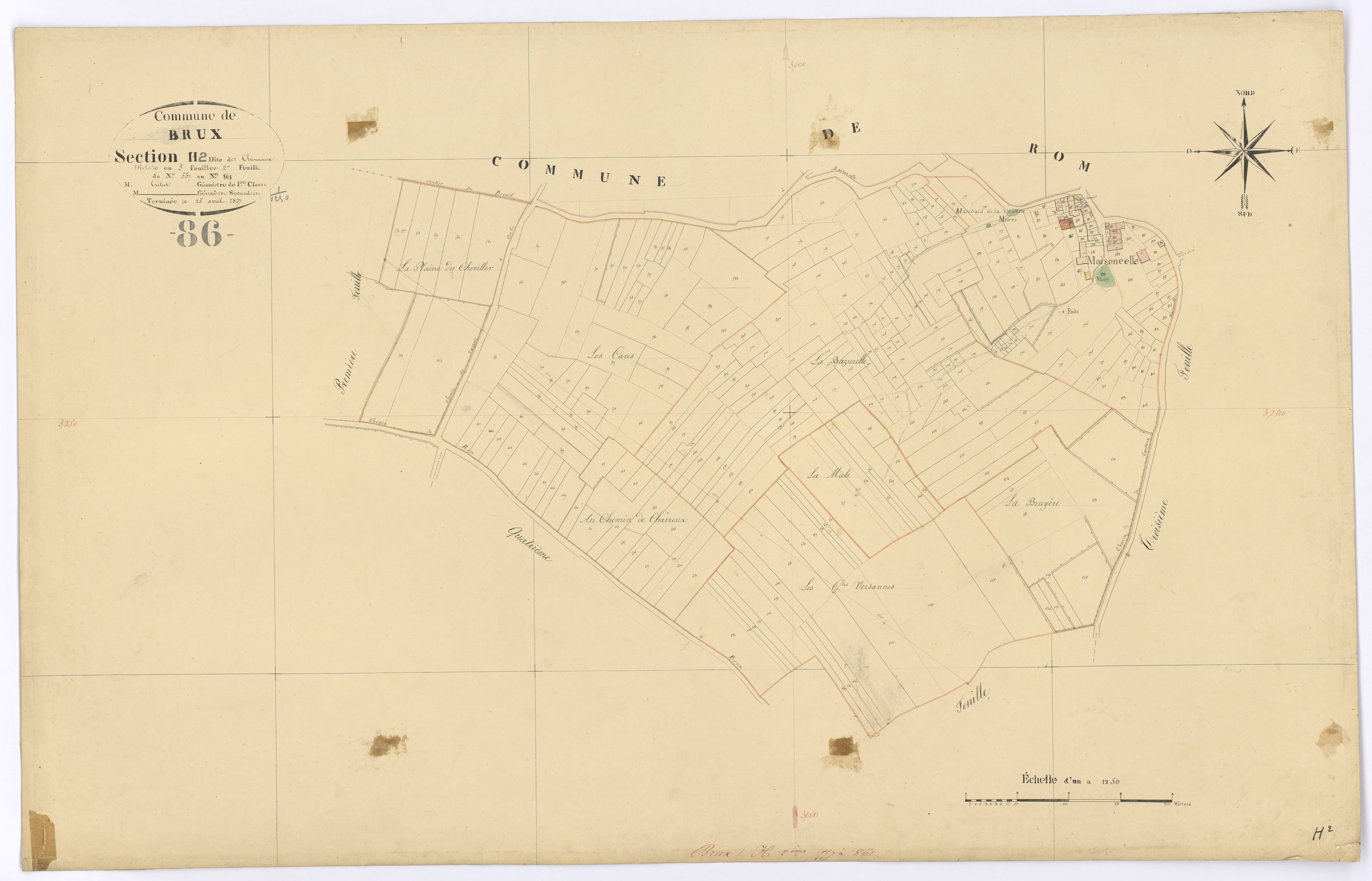 Brux - FRAD086_cadastre Plans 