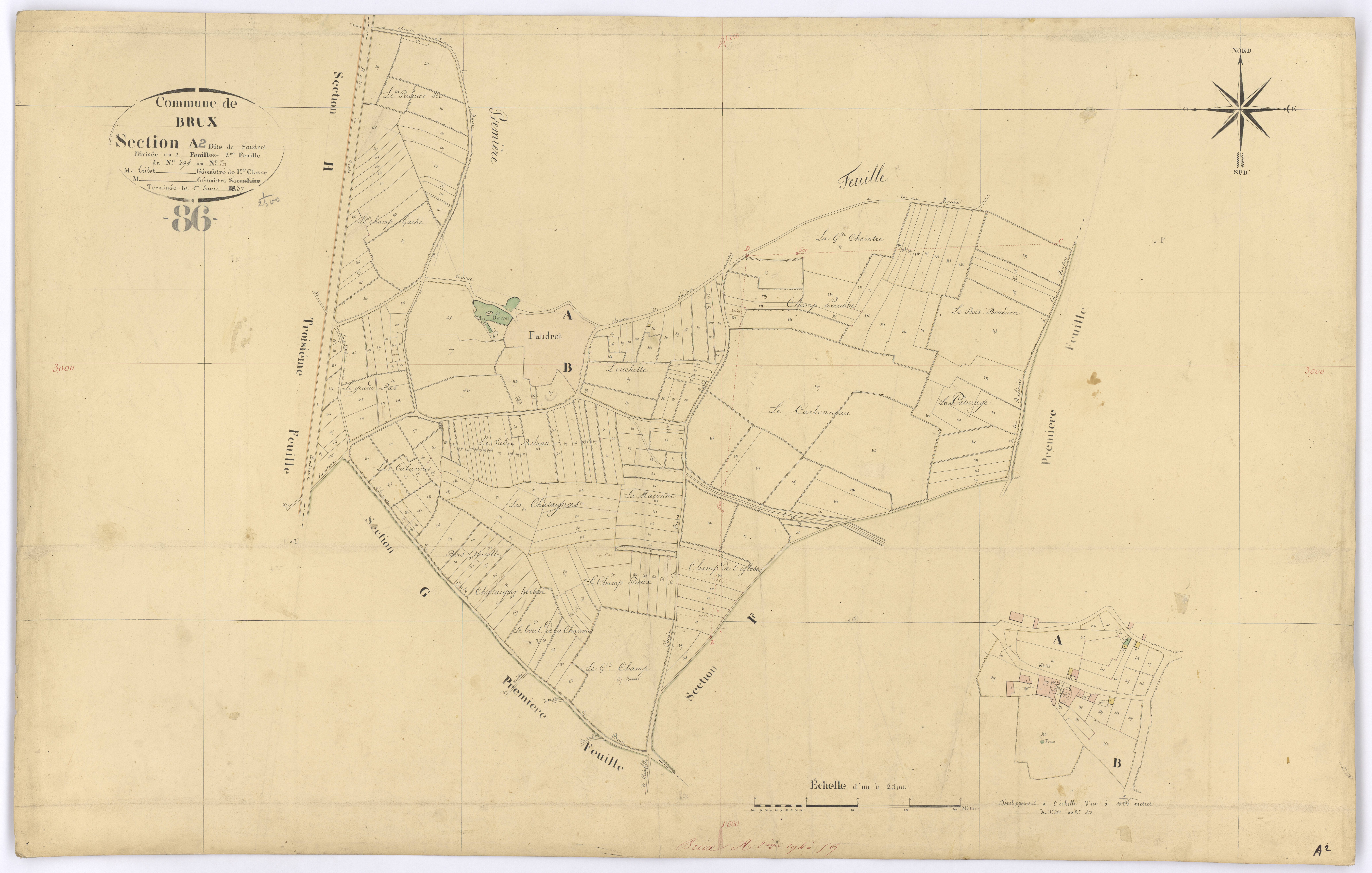 Brux - FRAD086_cadastre Plans 
