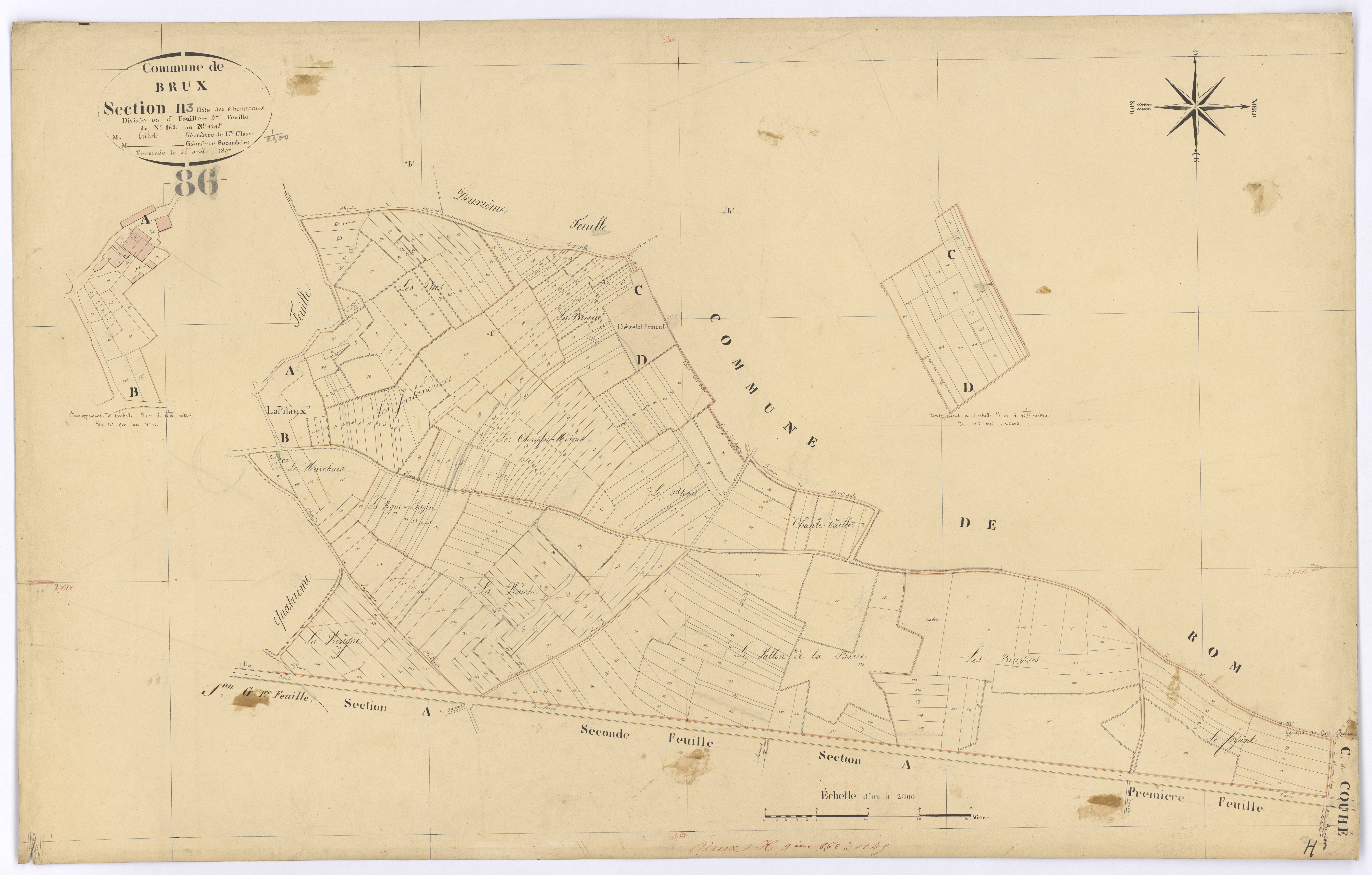 Brux - FRAD086_cadastre Plans 